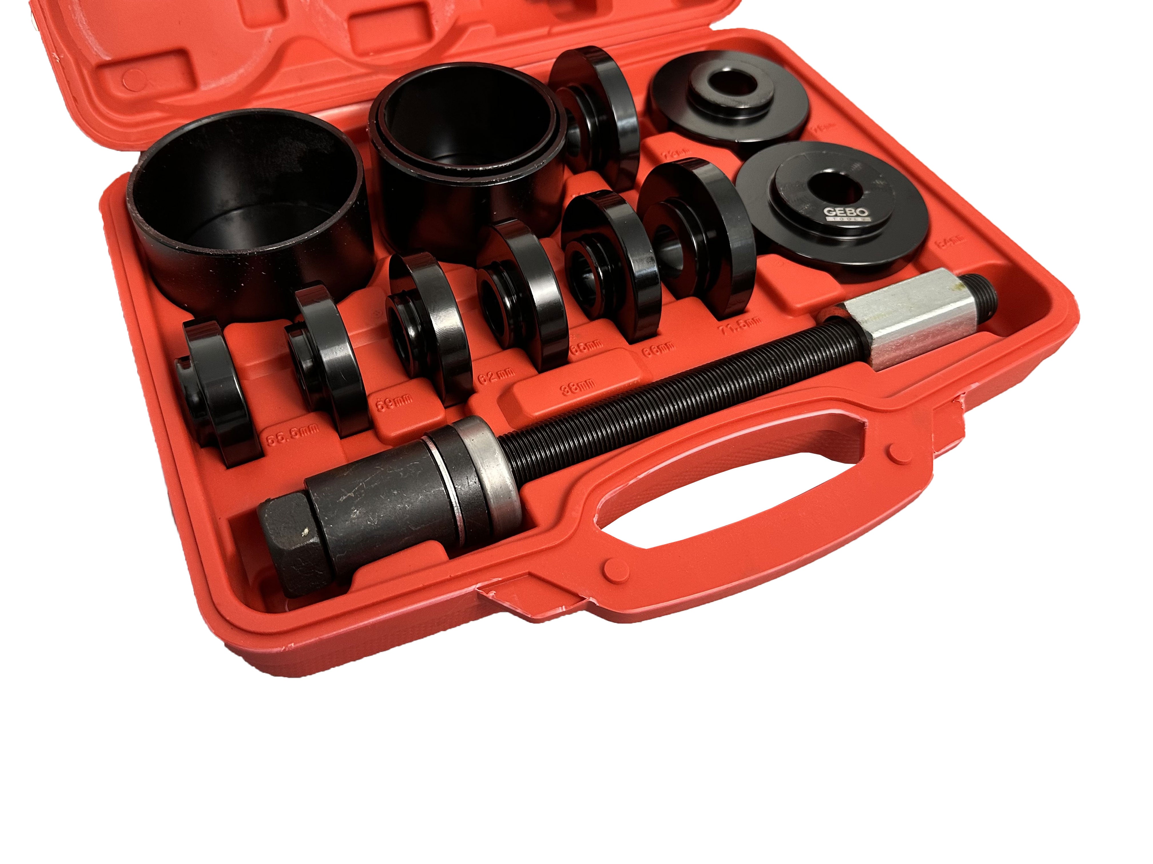 CSAPÁGY ÉS KERÉKAGY SZERELŐ KÉSZLET 55-91 MM GEBO TOOLS