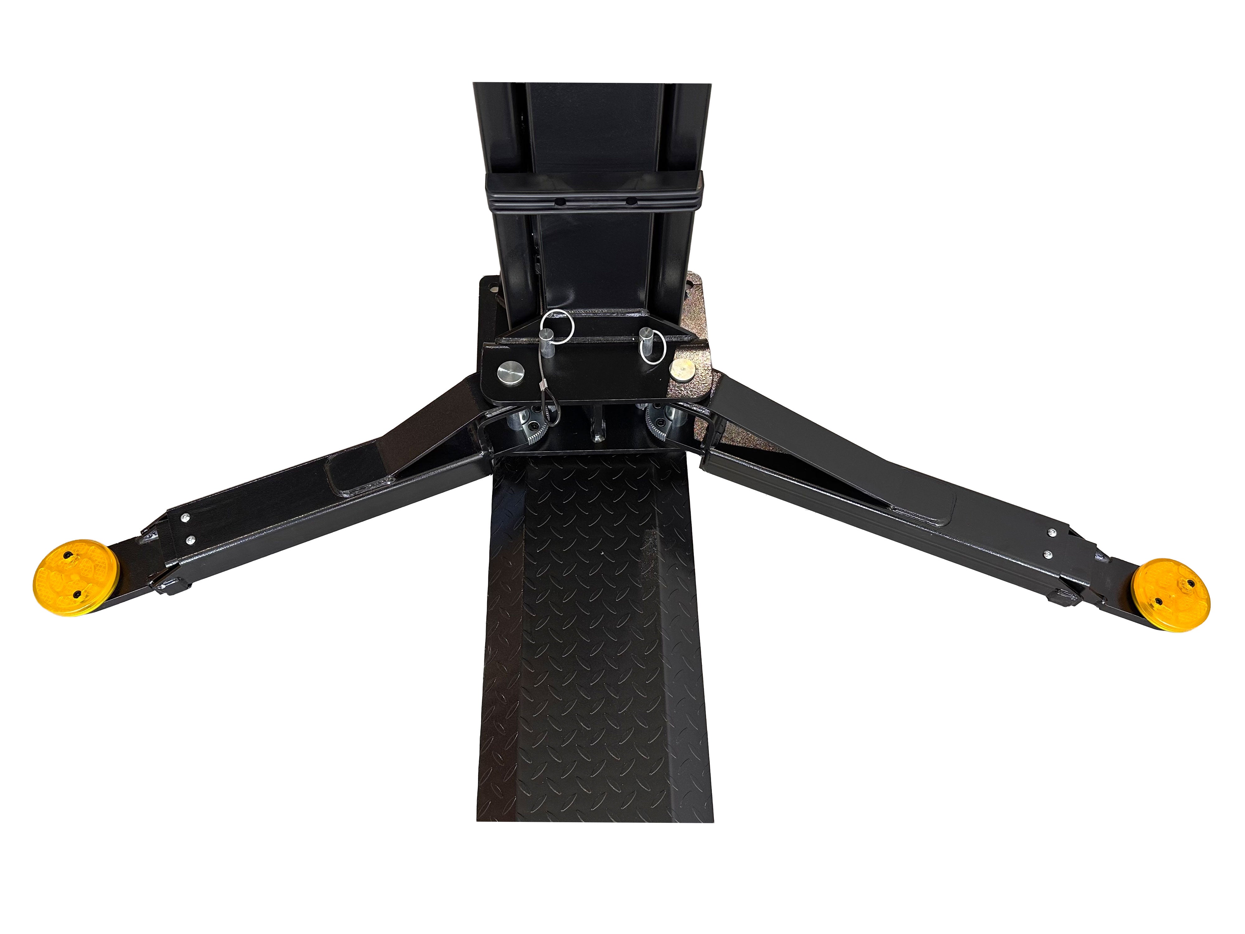 KÉTOSZLOPOS - CSÁPOS EMELŐ 4T KÉZI ELEKTROHIDRAULIKUS NYITÁSSAL 230V + INGYENES OLAJ