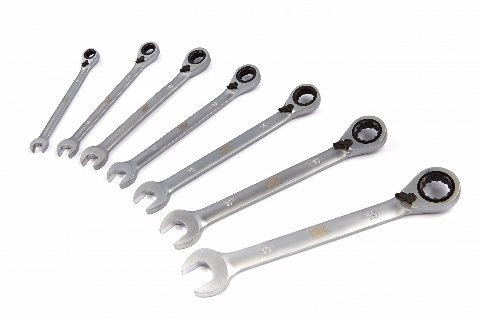 RACSNIS IRÁNYVÁLTÓS CSILLAG-VILLÁSKULCS KÉSZLET 8 - 19 MM 7 DB