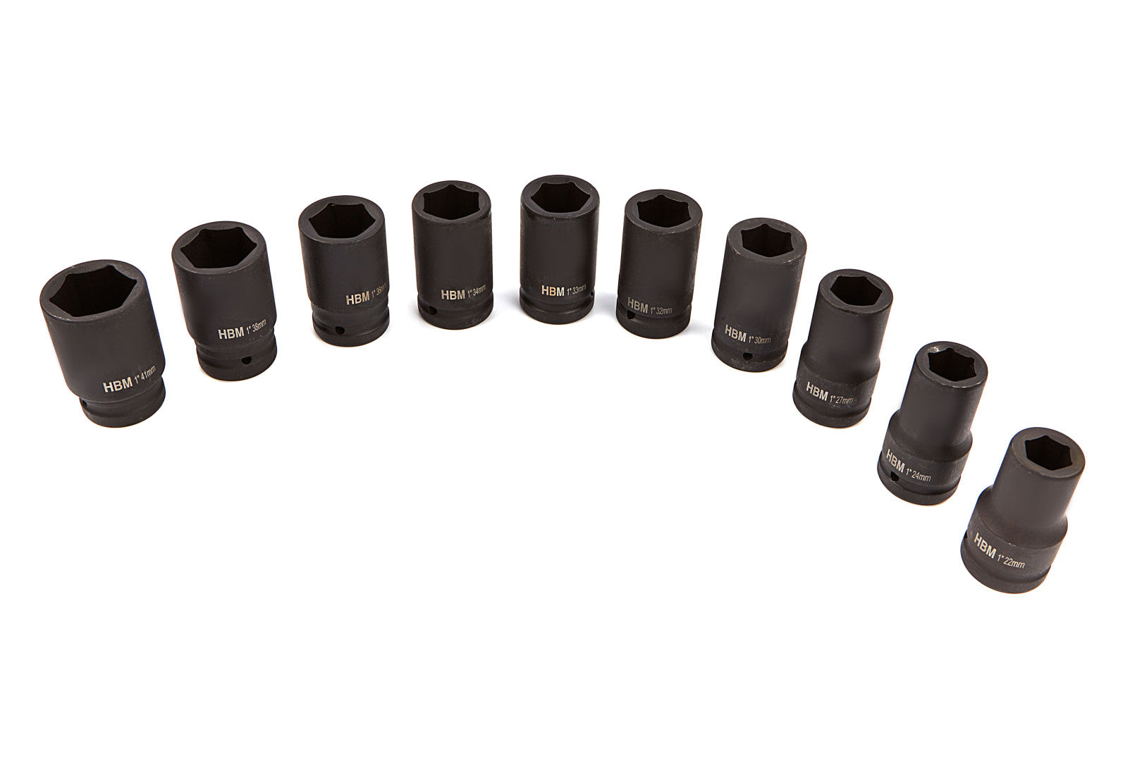 GÉPI DUGÓKULCS KÉSZLET 1" 22 - 41 MM 10 DB