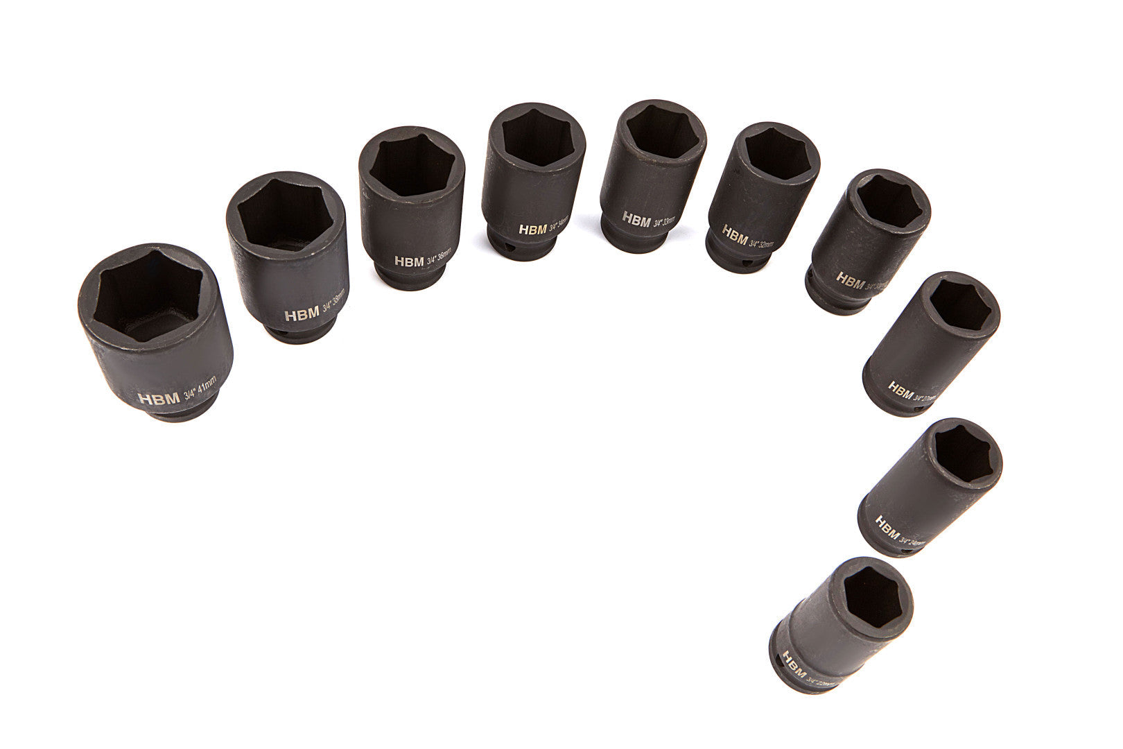 GÉPI DUGÓKULCS KÉSZLET 3/4" 22 - 41 MM 10 DB