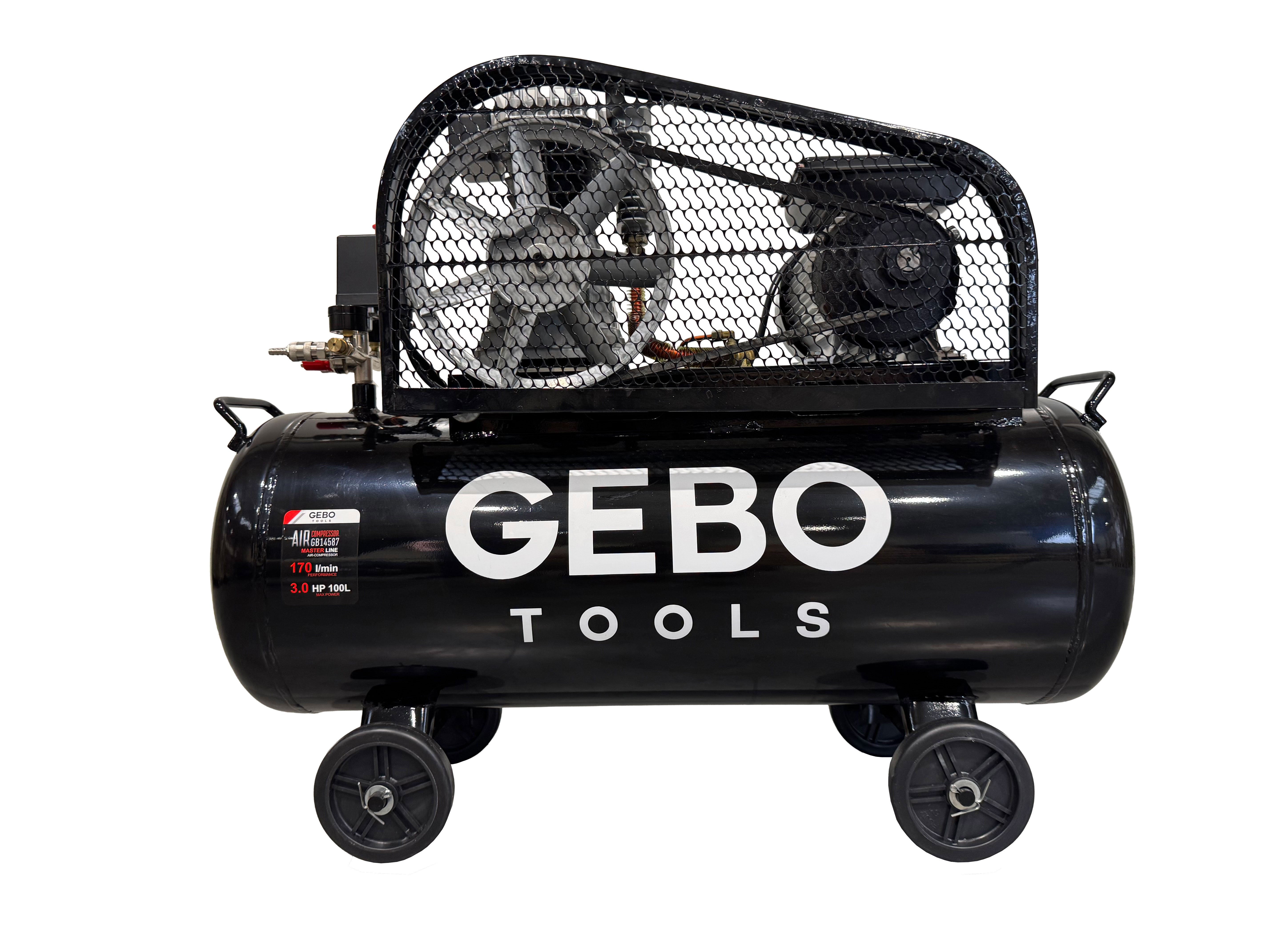 LÉGKOMPRESSZOR 100L 3 LE 220 V GEBO TOOLS