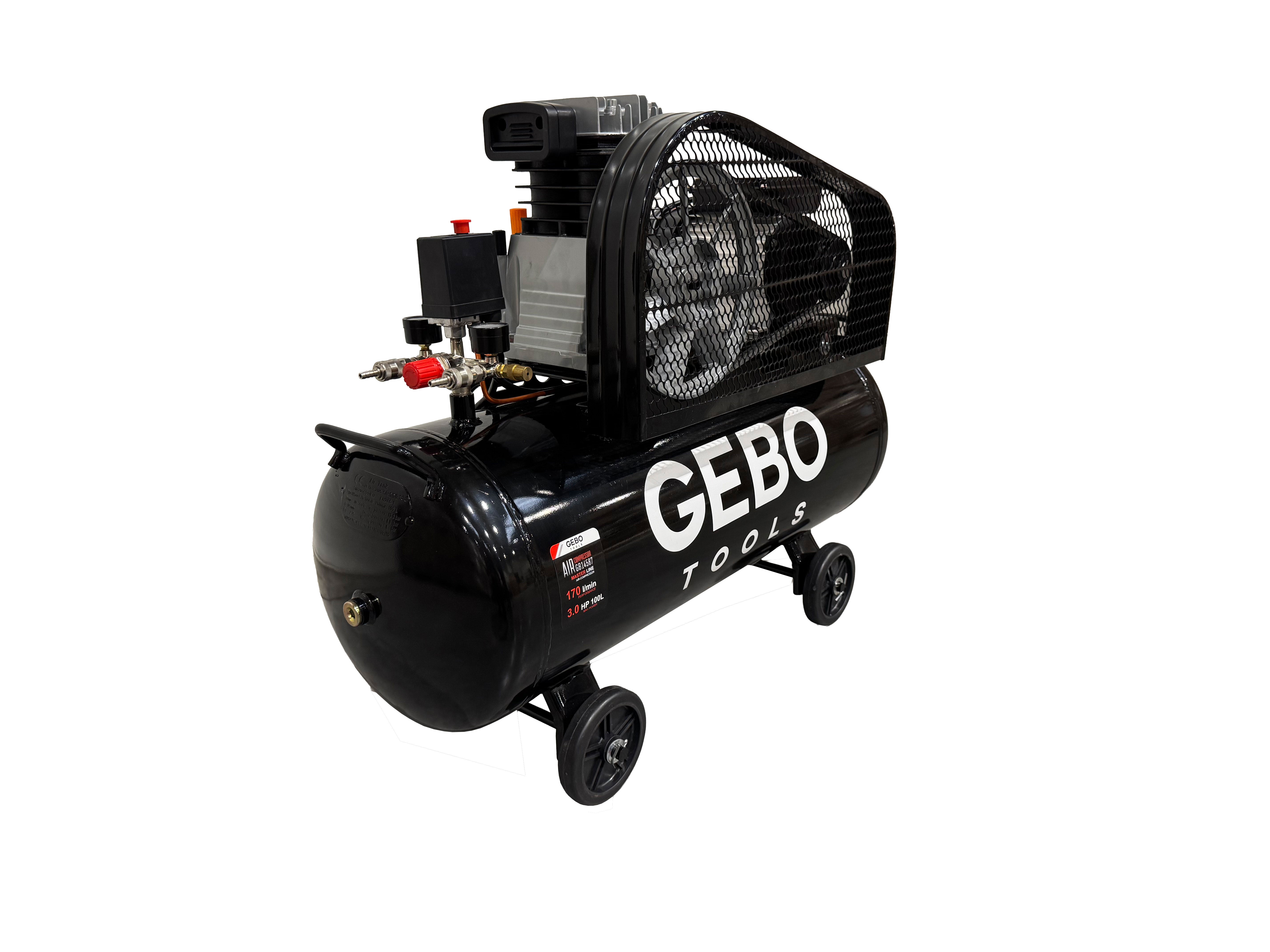 LÉGKOMPRESSZOR 100L 3 LE 220 V GEBO TOOLS