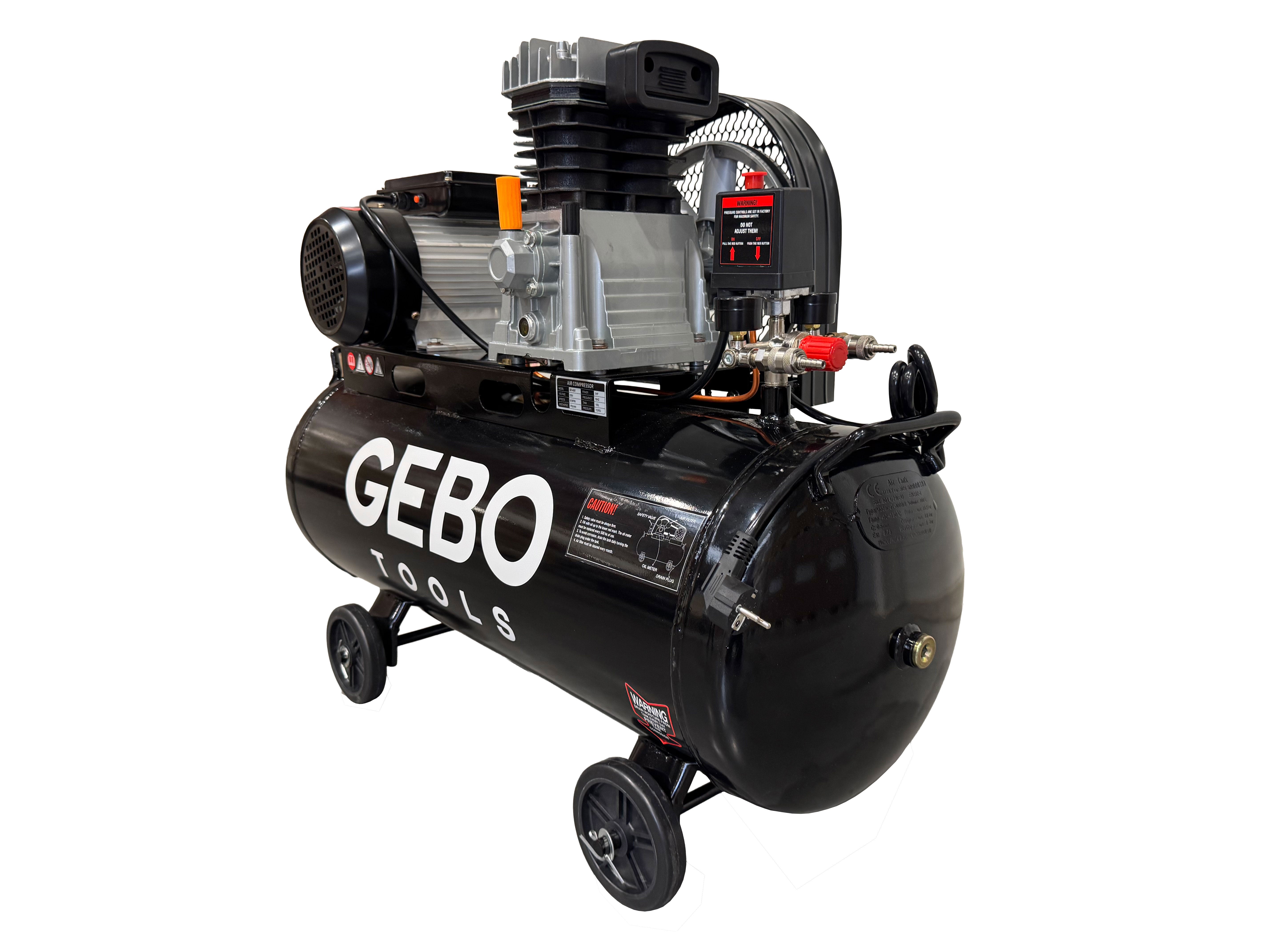 LÉGKOMPRESSZOR 100L 3 LE 220 V GEBO TOOLS