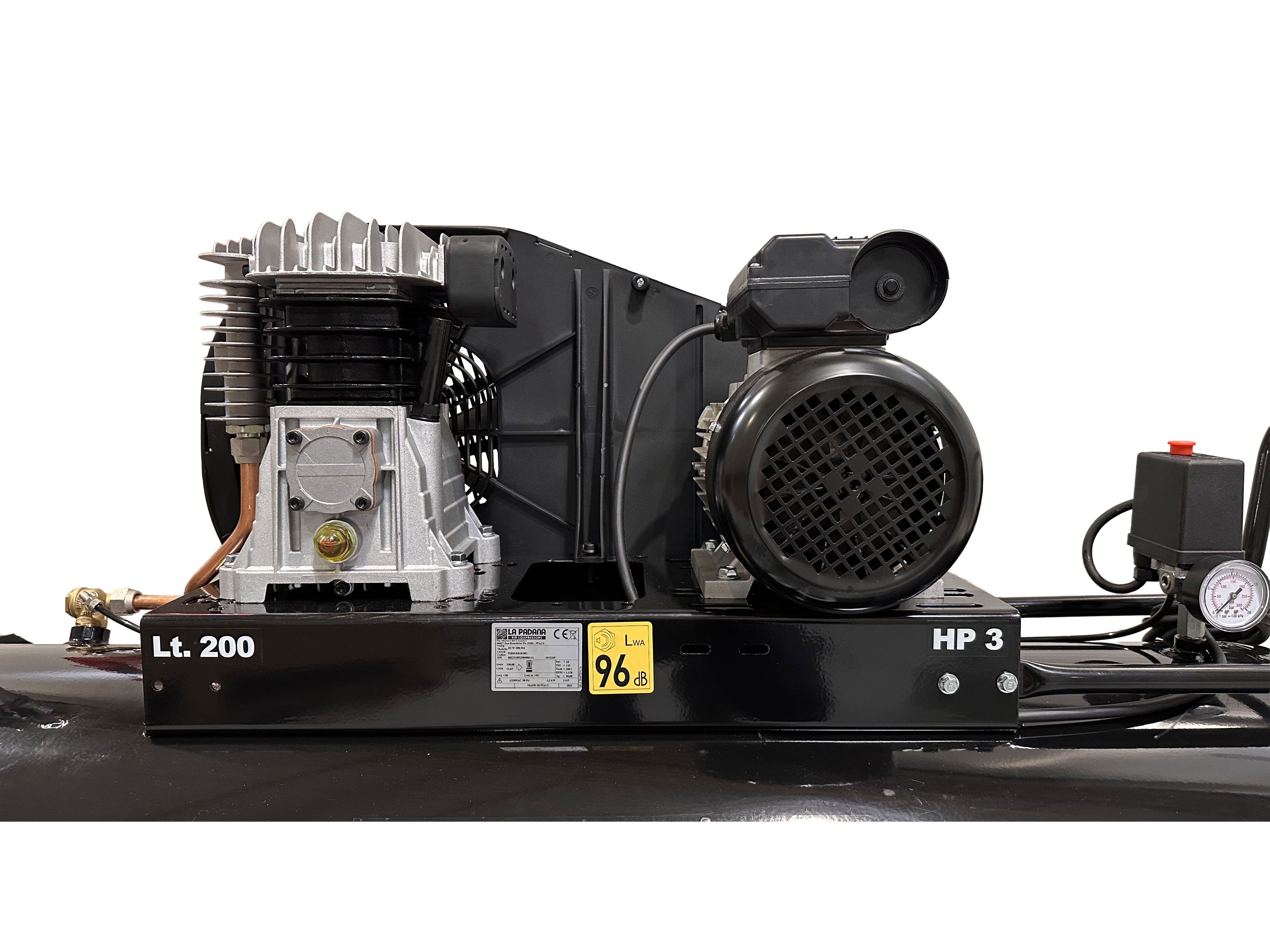 PROFESSZIONÁLIS LÉGKOMPRESSZOR 200L 3 LE 230 V GEBO TOOLS