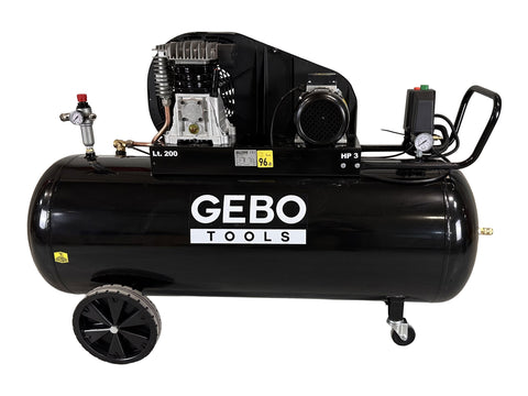 PROFESSZIONÁLIS LÉGKOMPRESSZOR 200L 3 LE 400 V GEBO TOOLS