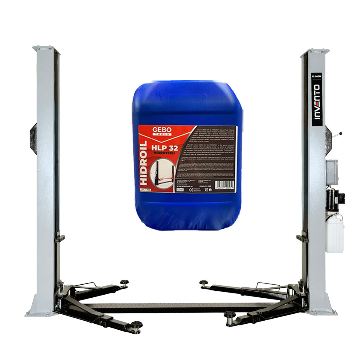 KÉTOSZLOPOS - CSÁPOS EMELŐ KÉZI ZÁRKIOLDÁSSAL 4 T 230 V INVENTO EL S40M + INGYEN OLAJ