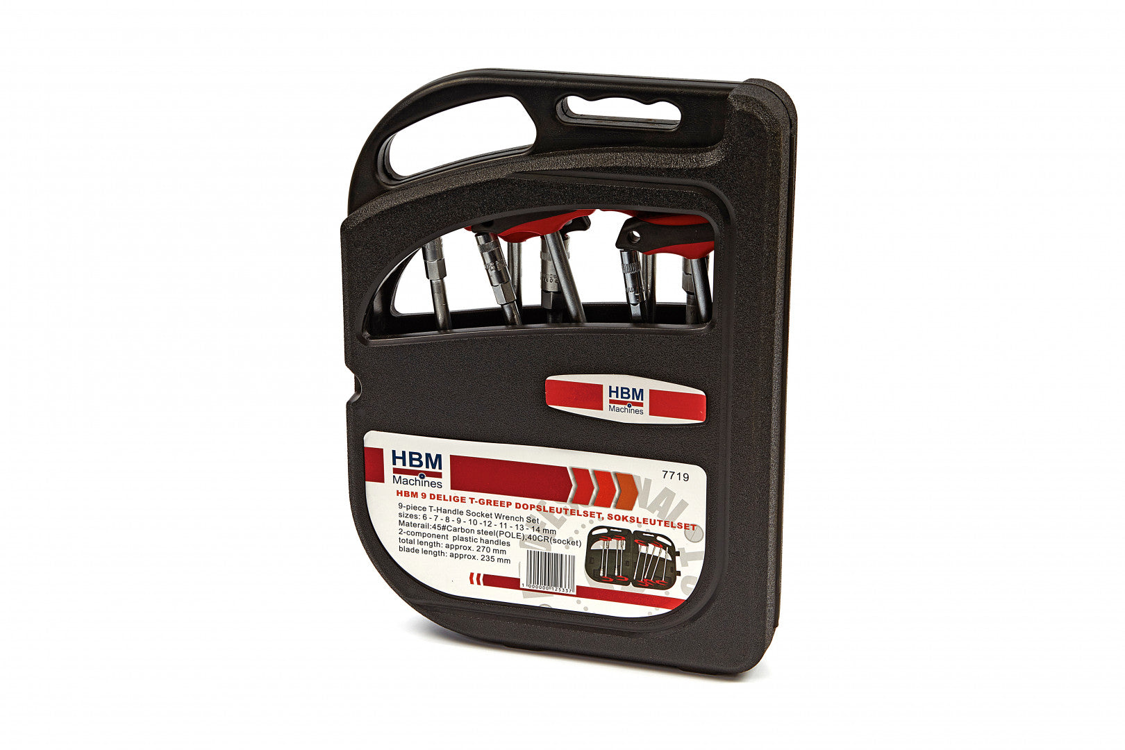 DUGÓKULCS KÉSZLET T-FOGÓVAL 6 - 14 MM 9 DB