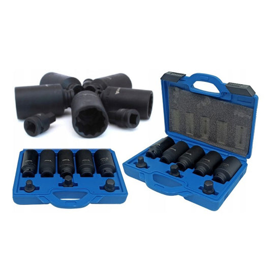 HOSSZÍTOTT GÉPI DUGÓKULCS KÉSZLET 12 PONTOS 1/2" 30 - 36 MM