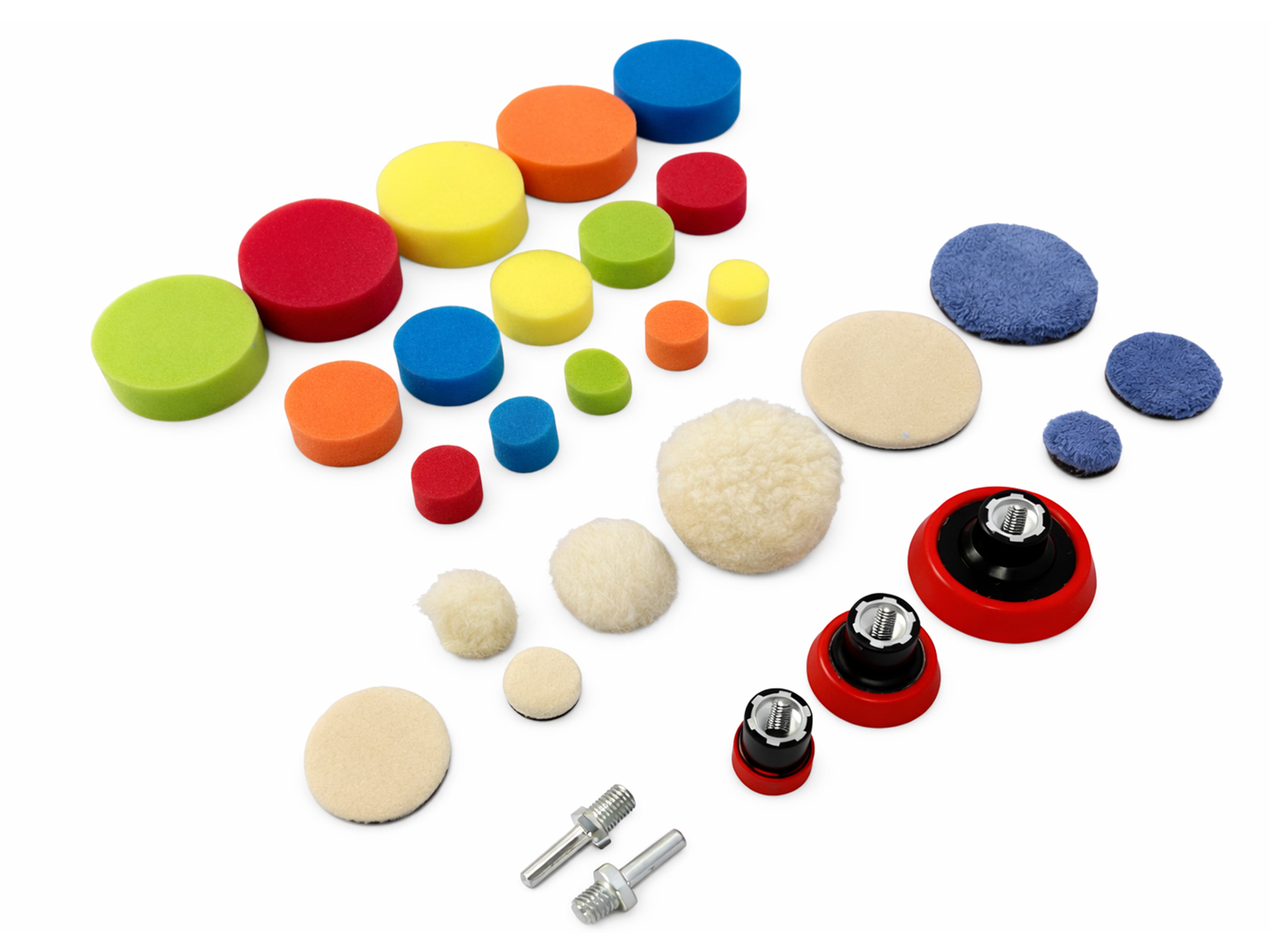 SZIVACS KÉSZLET POLÍROZÁSRA ÉS FÉNYEZÉSRE 25 / 50 / 75 MM 29 DB