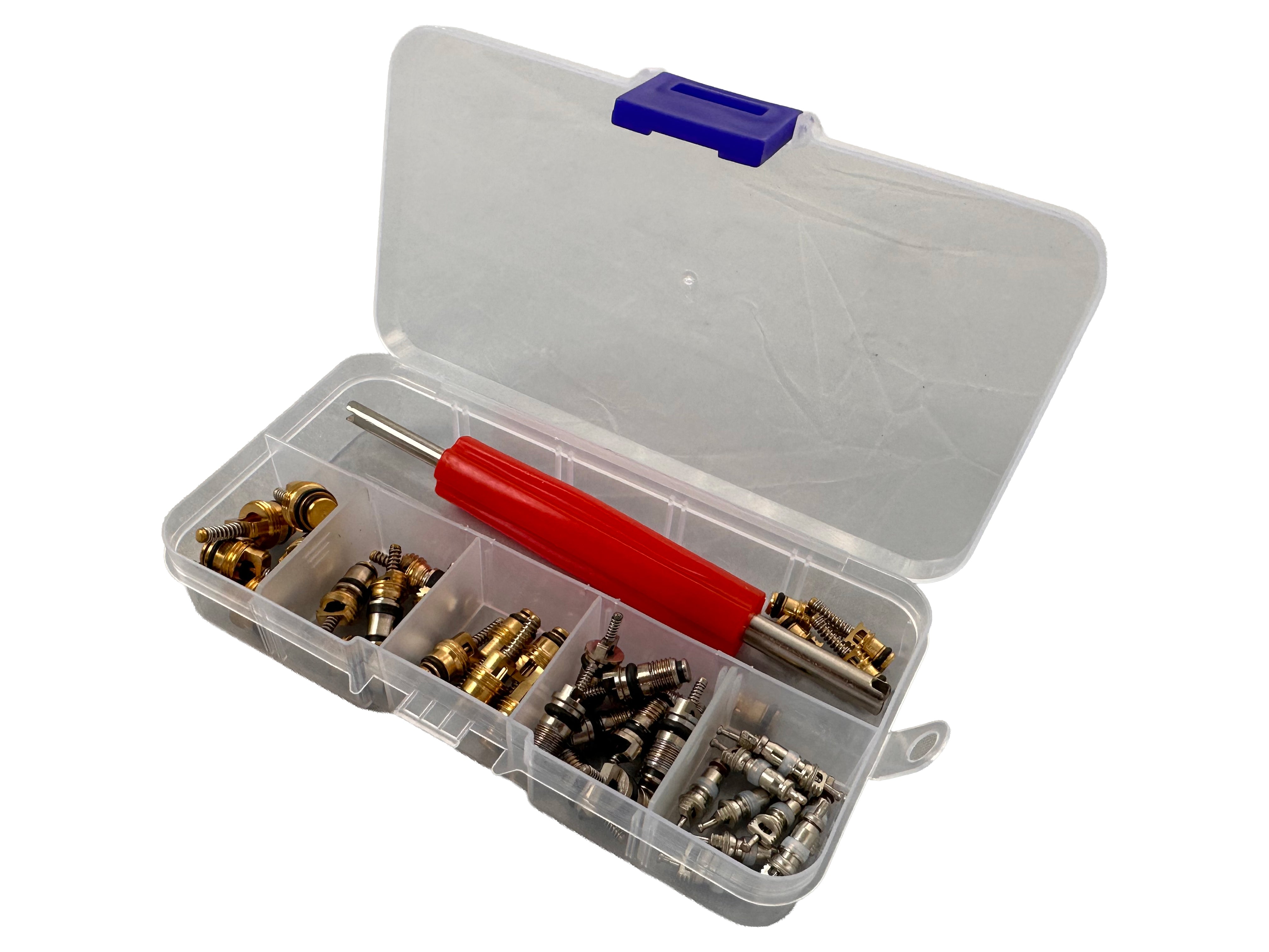 KLÍMA TÖLTŐSZELEP SZERELŐ KÉSZLET 41 DB