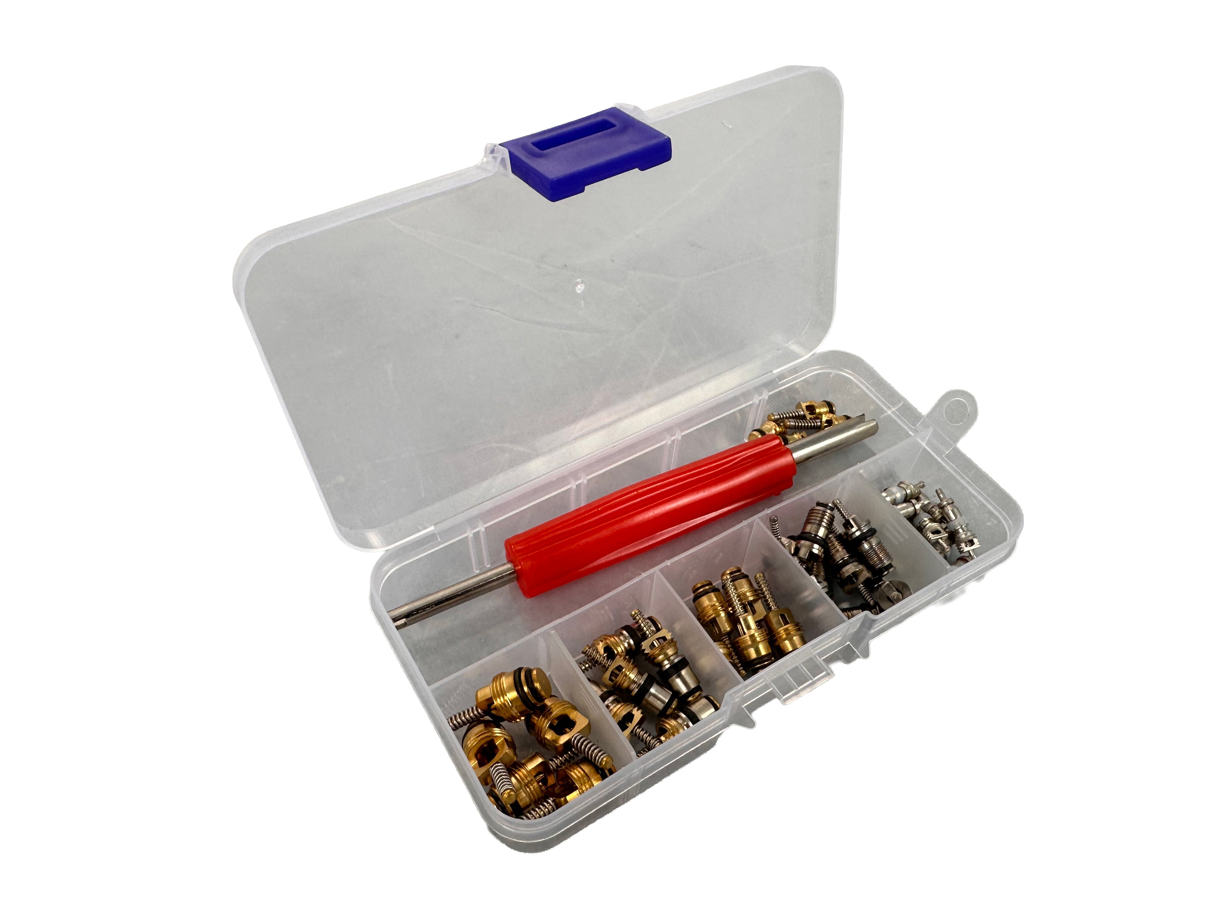 KLÍMA TÖLTŐSZELEP SZERELŐ KÉSZLET 41 DB