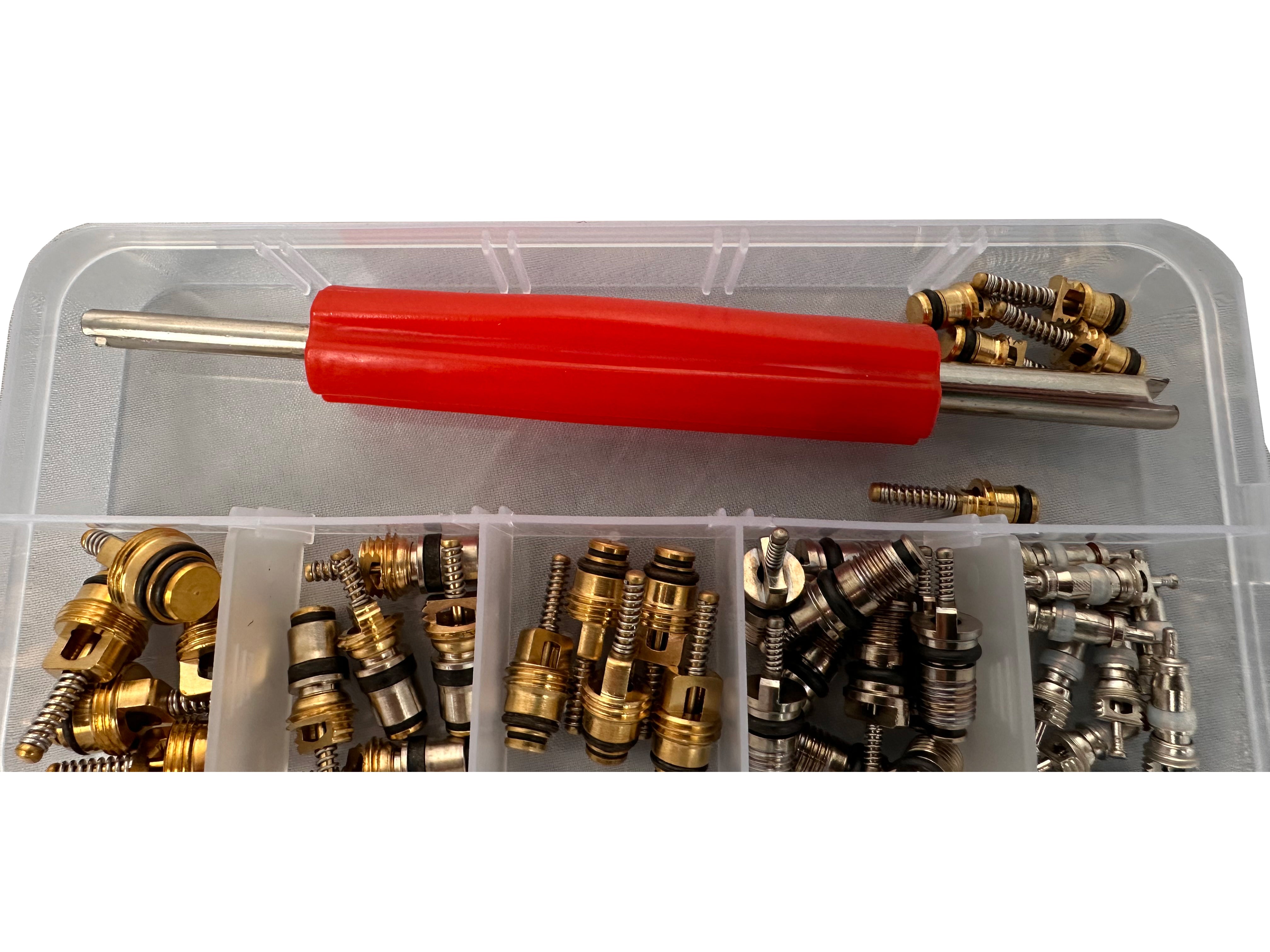 KLÍMA TÖLTŐSZELEP SZERELŐ KÉSZLET 41 DB