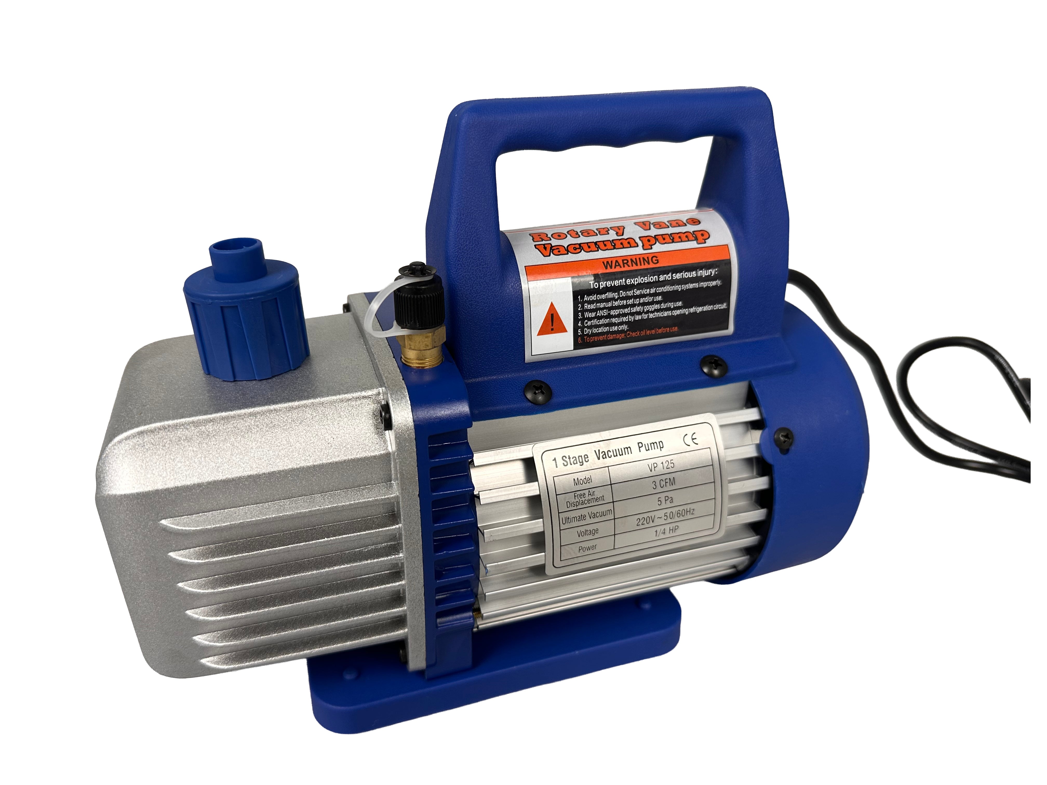 VÁKUUMSZIVATTYÚ PUMPA LÉGKONDICIONÁLÓHOZ DUPLA NYOMÁSMÉRŐVEL 70L/MIN