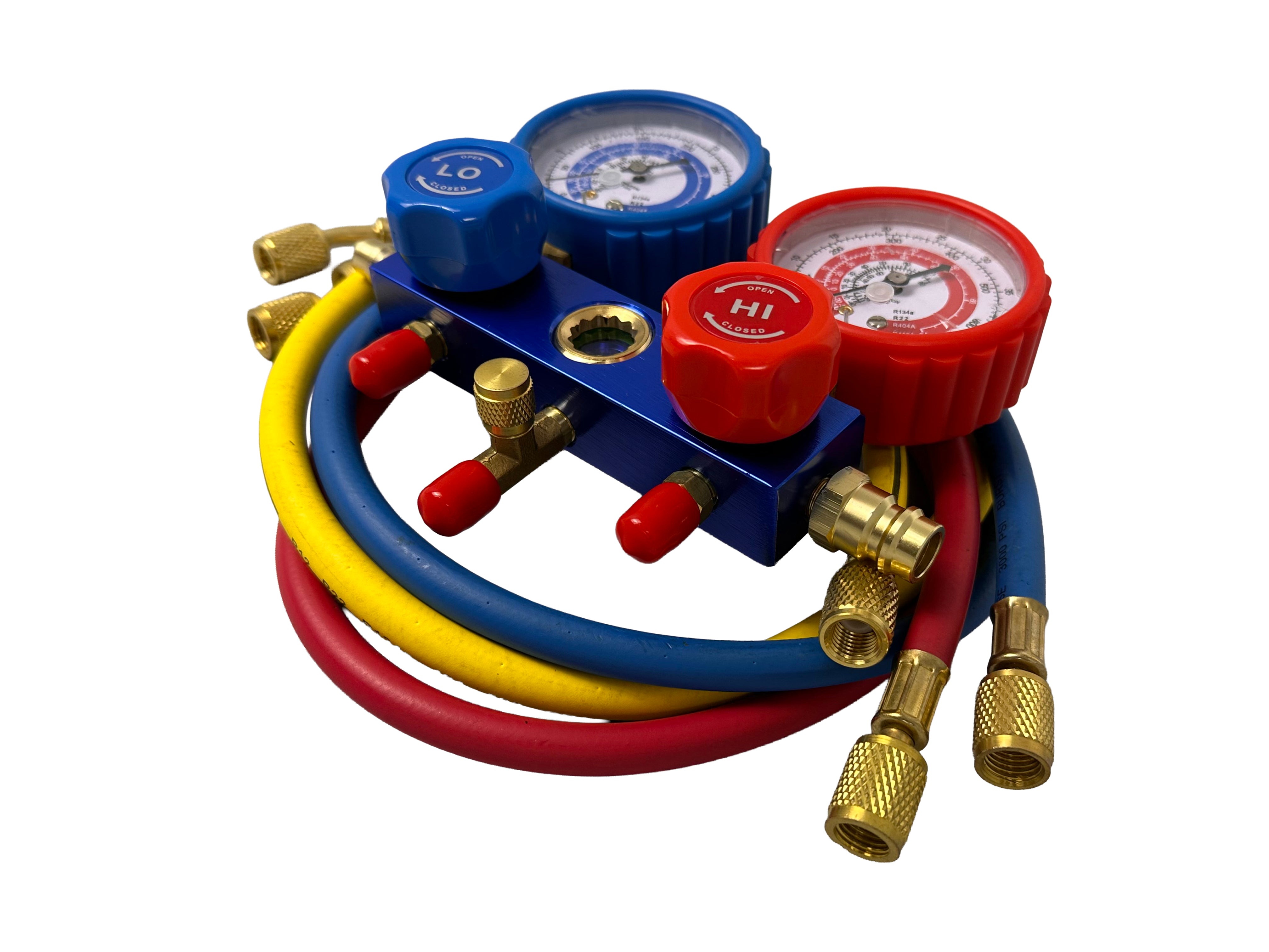 VÁKUUMSZIVATTYÚ PUMPA LÉGKONDICIONÁLÓHOZ DUPLA NYOMÁSMÉRŐVEL 70L/MIN