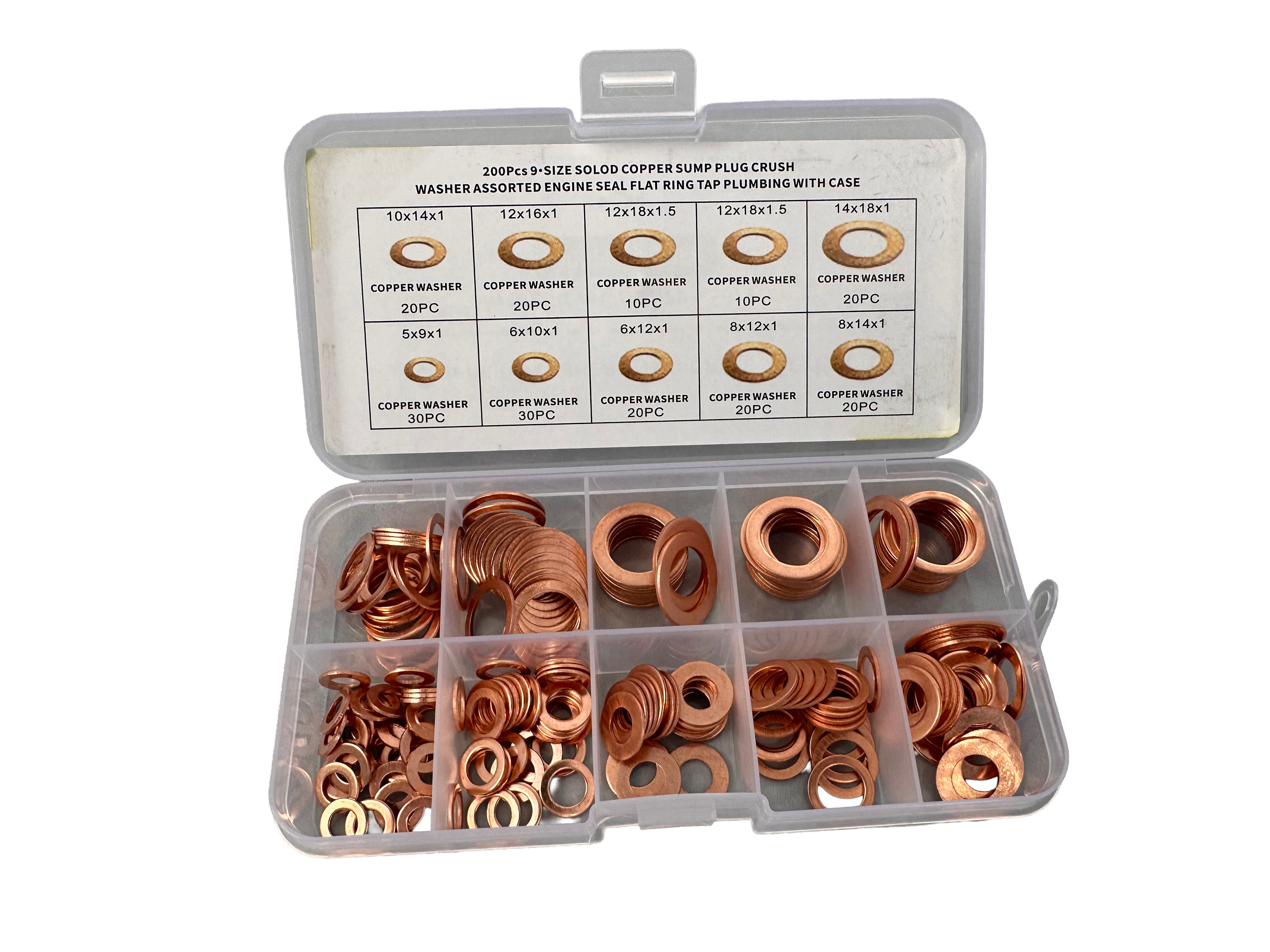 RÉZ ALÁTÉT KÉSZLET HBM 200 DARAB