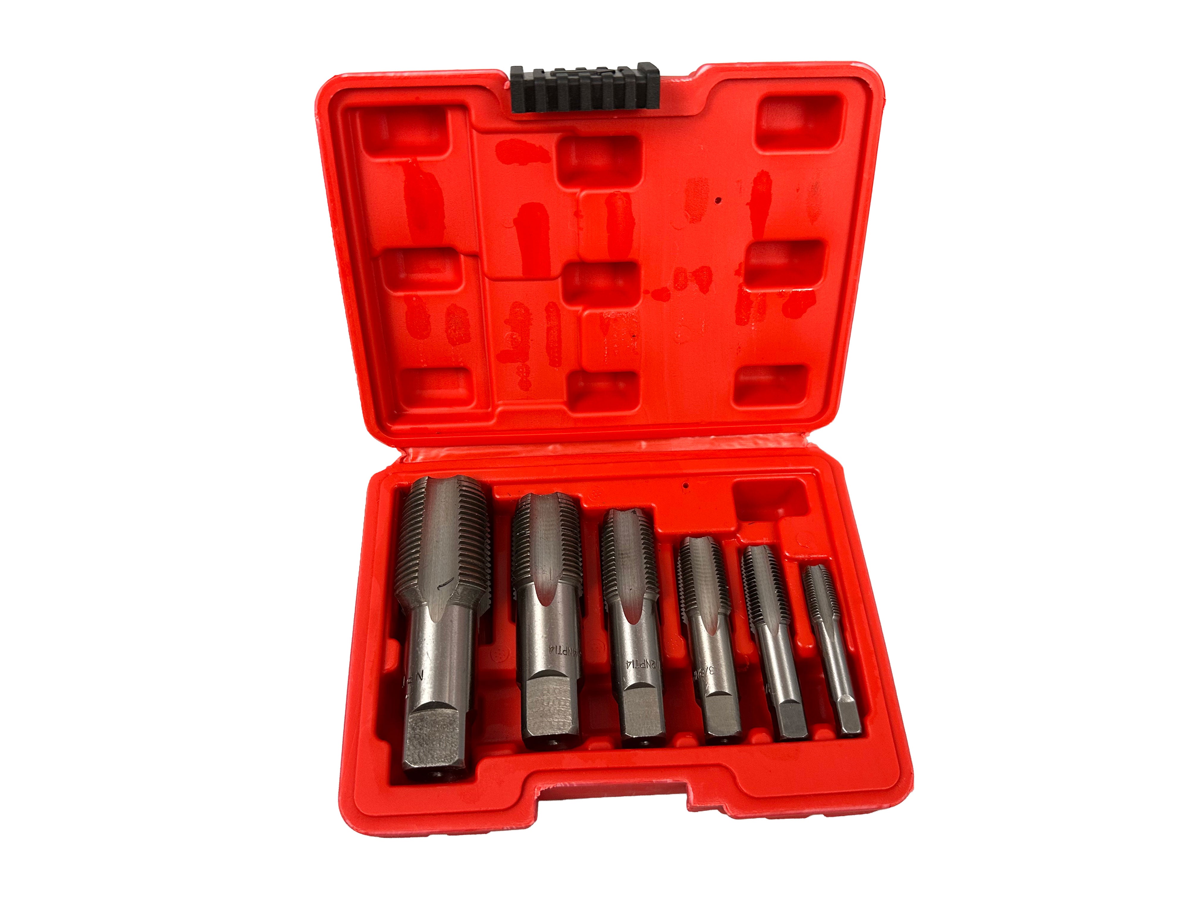 MENETFÚRÓ - MENETVÁGÓ KÉSZLET CSÖVEKHEZ 6 DB GEBO TOOLS