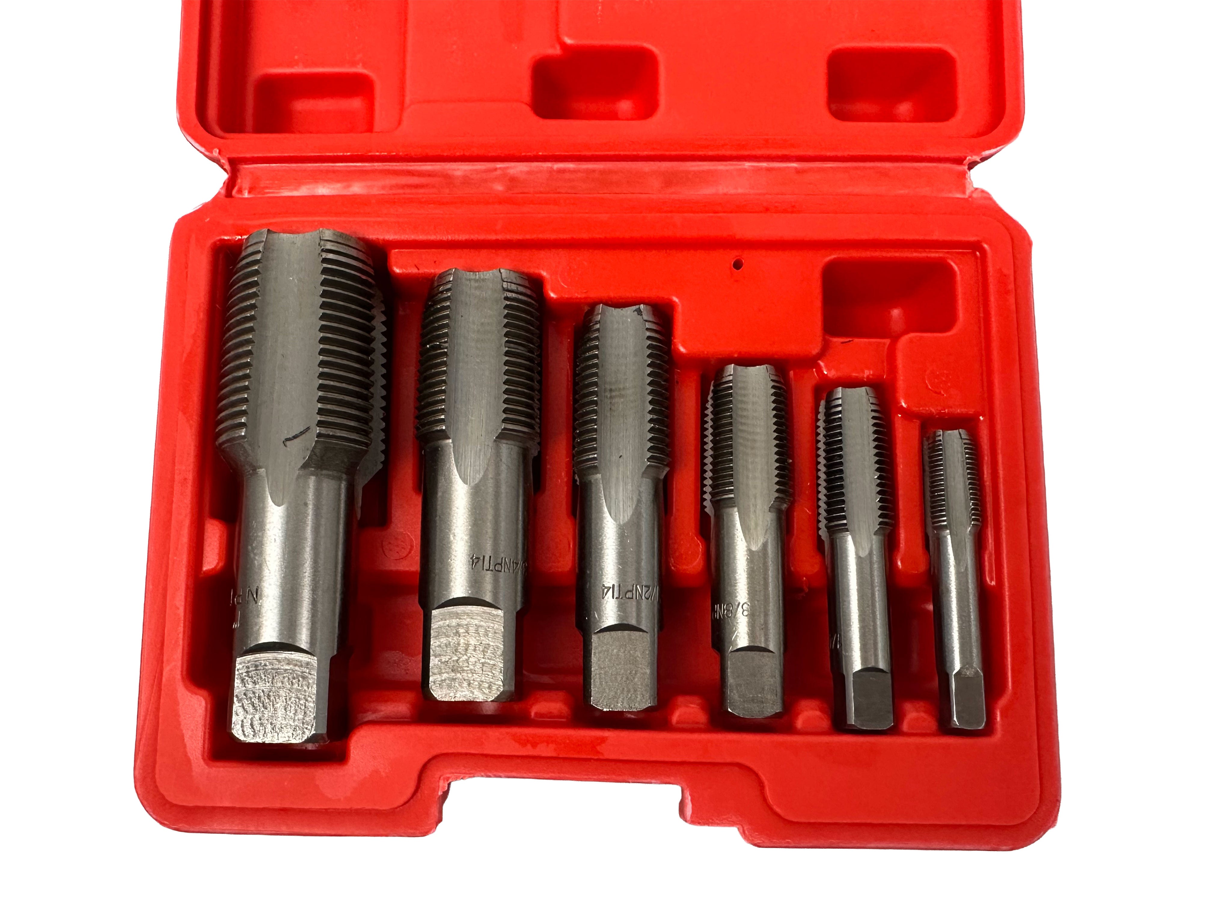 MENETFÚRÓ - MENETVÁGÓ KÉSZLET CSÖVEKHEZ 6 DB GEBO TOOLS