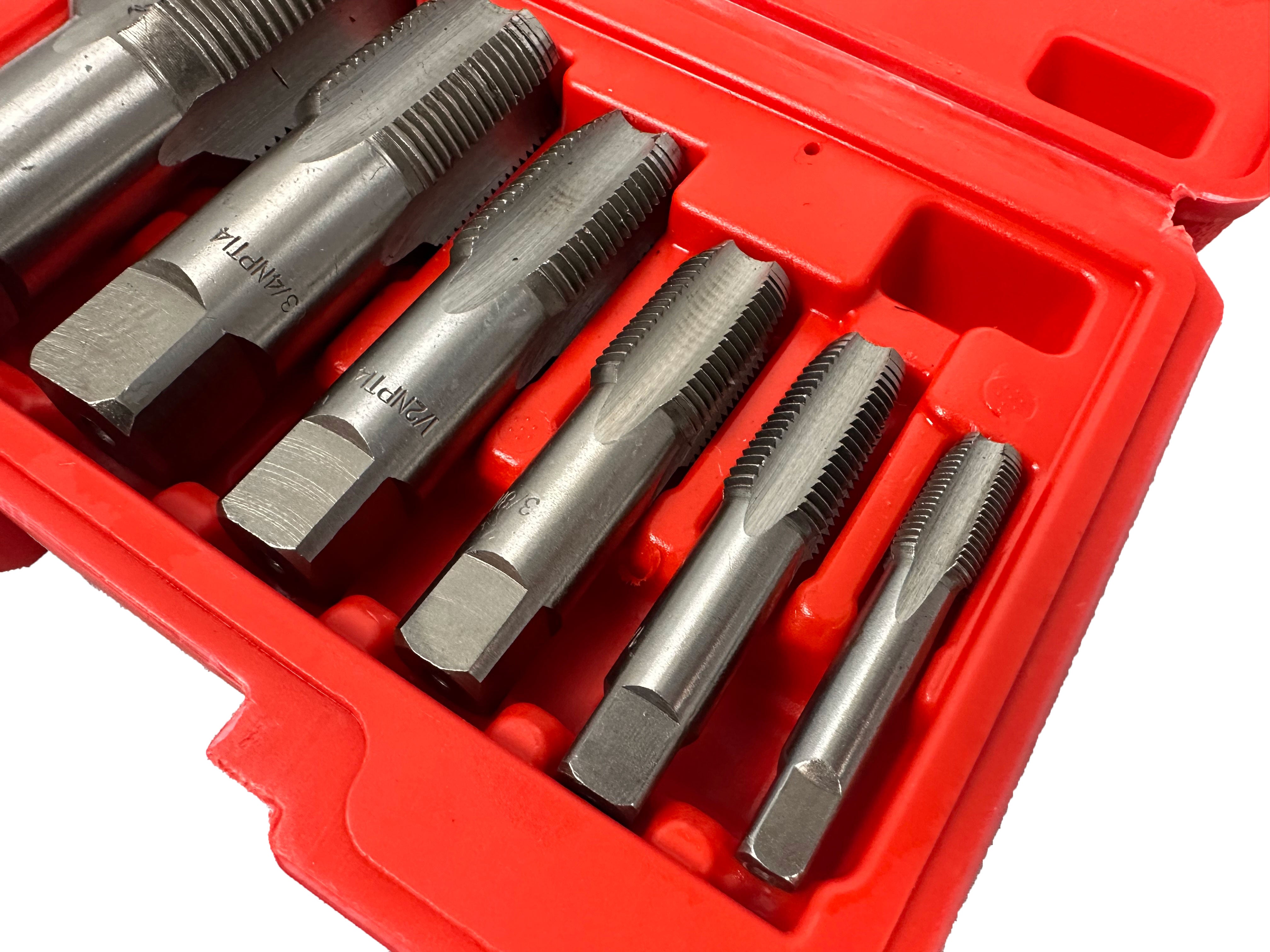 MENETFÚRÓ - MENETVÁGÓ KÉSZLET CSÖVEKHEZ 6 DB GEBO TOOLS