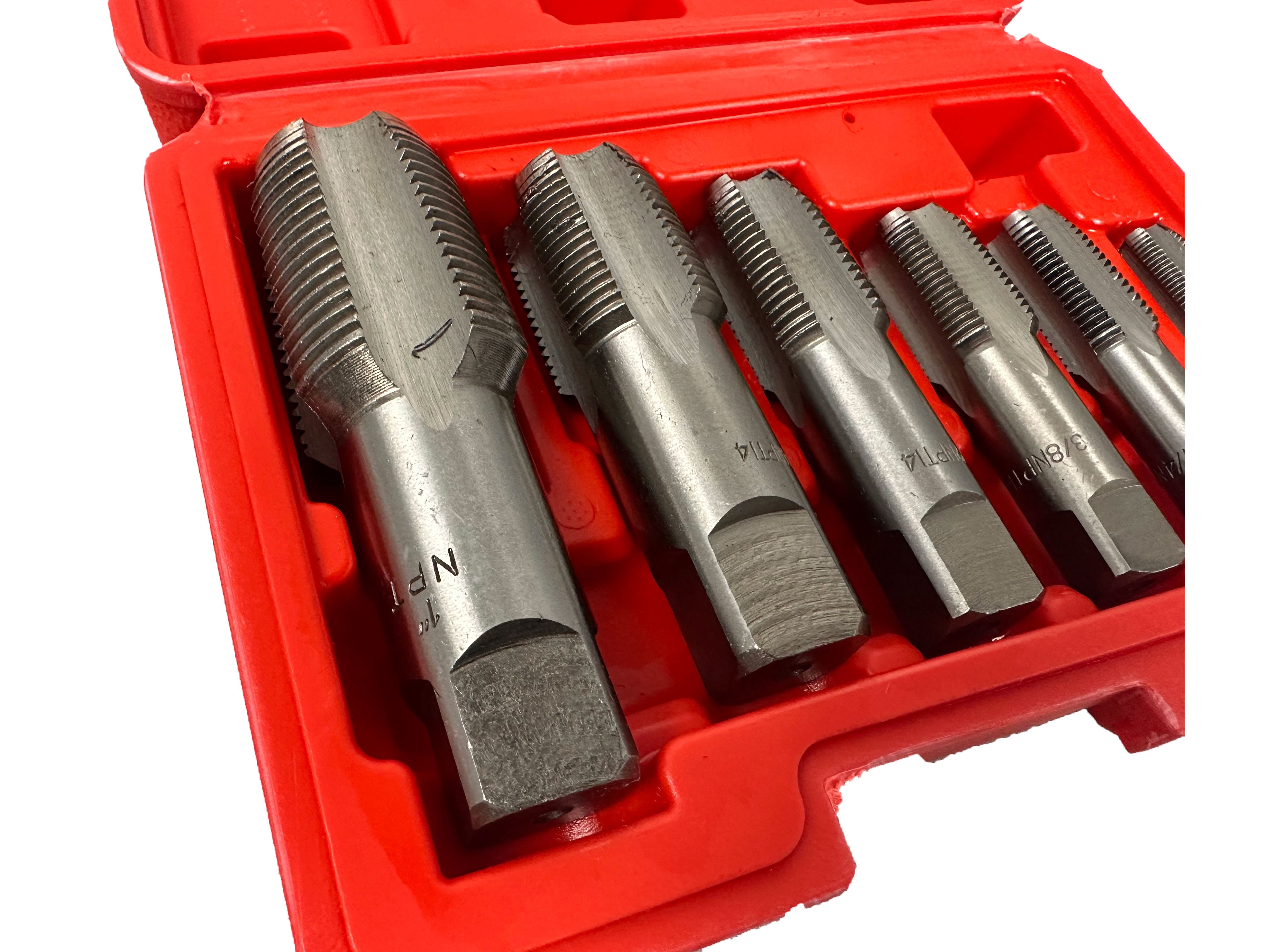 MENETFÚRÓ - MENETVÁGÓ KÉSZLET CSÖVEKHEZ 6 DB GEBO TOOLS