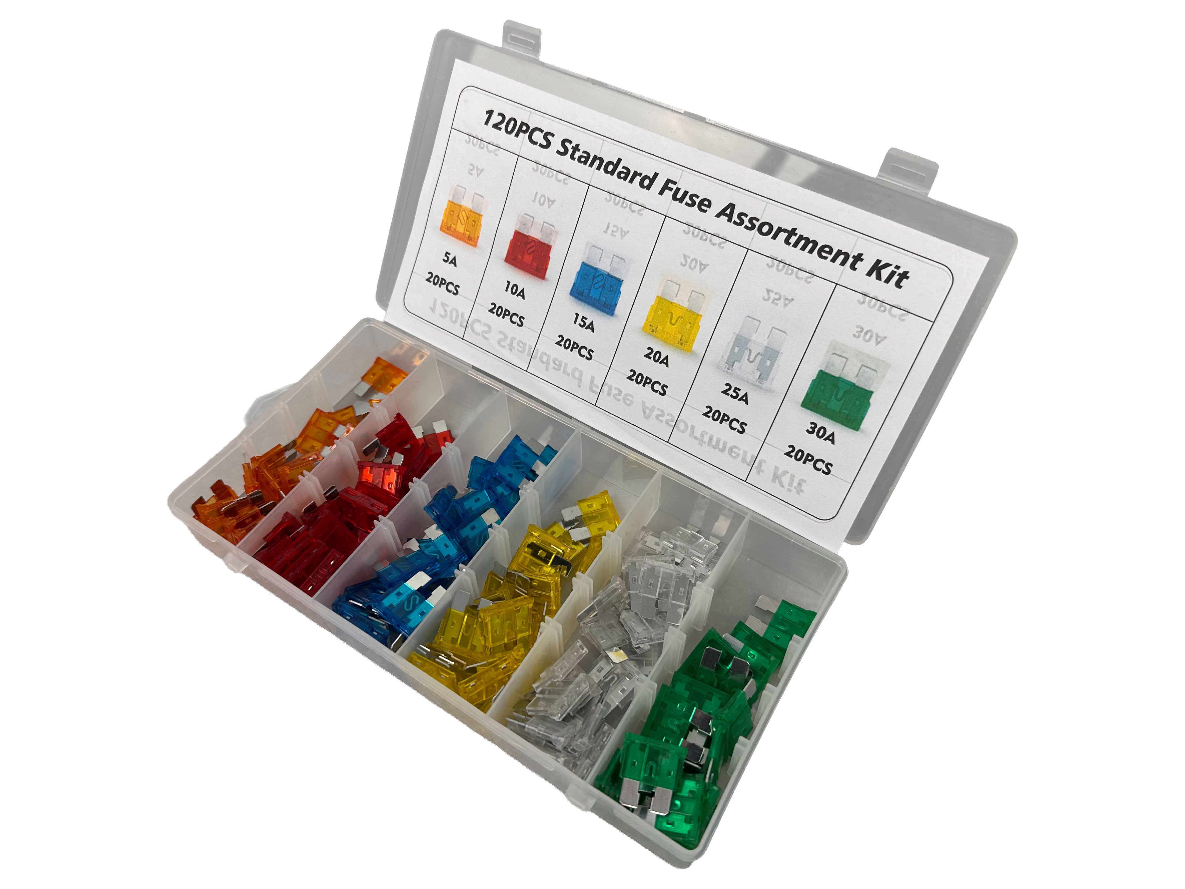 BIZTOSÍTÉK KÉSZLET AUTÓKHOZ 5-30 AMP 120 DARAB GEBO TOOLS