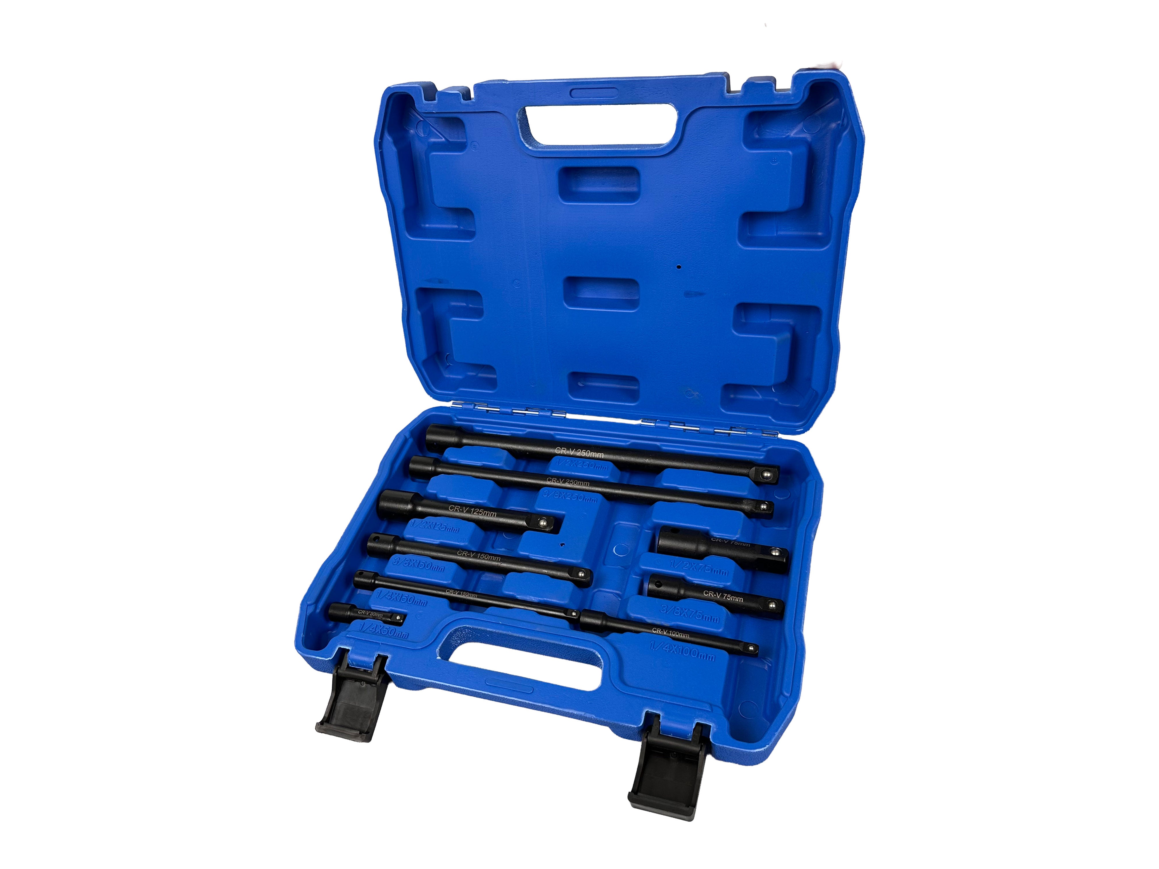 GÉPI HOSSZABBÍTÓ SZÁR KÉSZLET 1/4 3/8 1/2 9 DB GEBO TOOLS