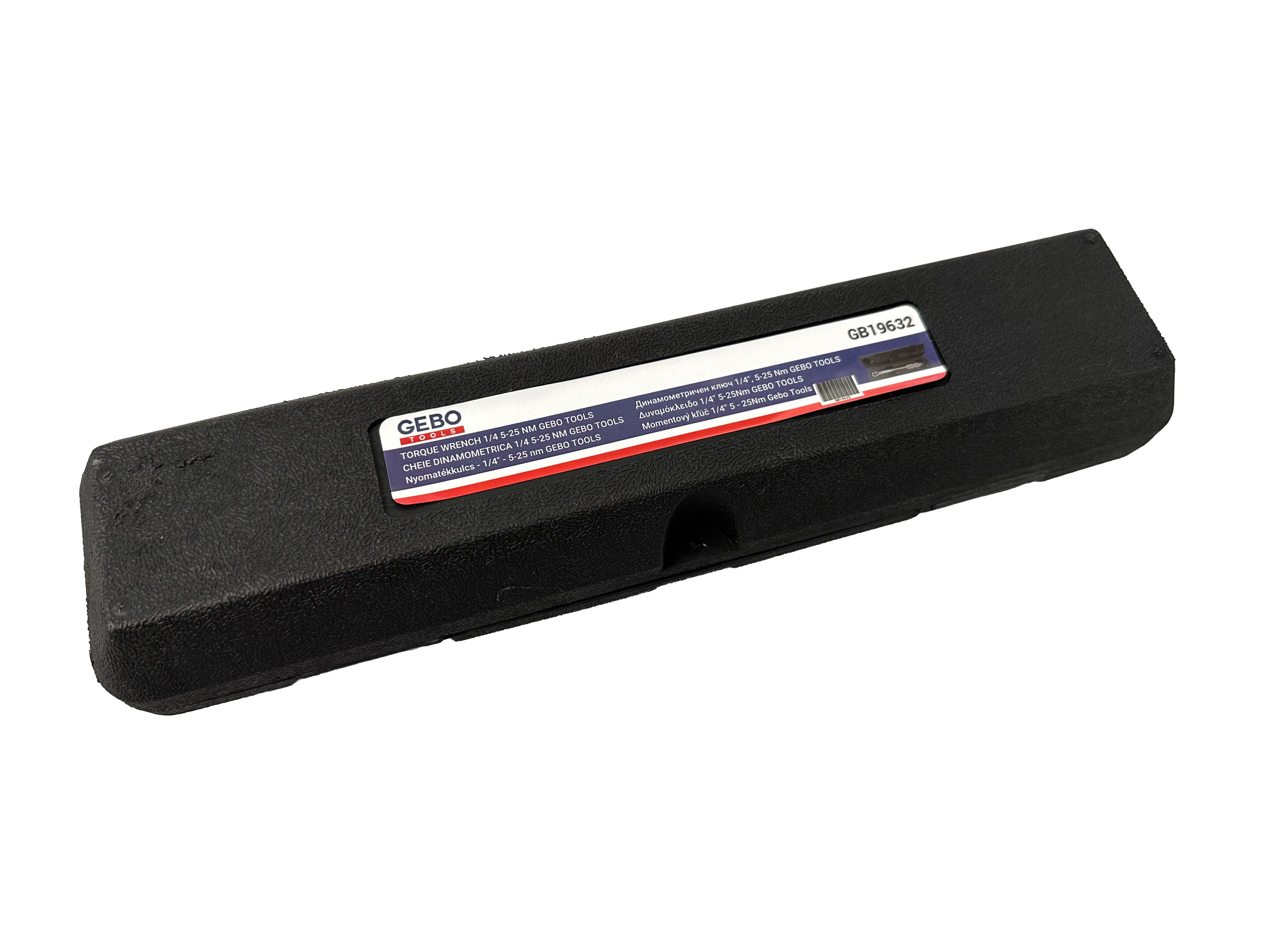 NYOMATÉKKULCS 1/4" 5-25 NM GEBO TOOLS