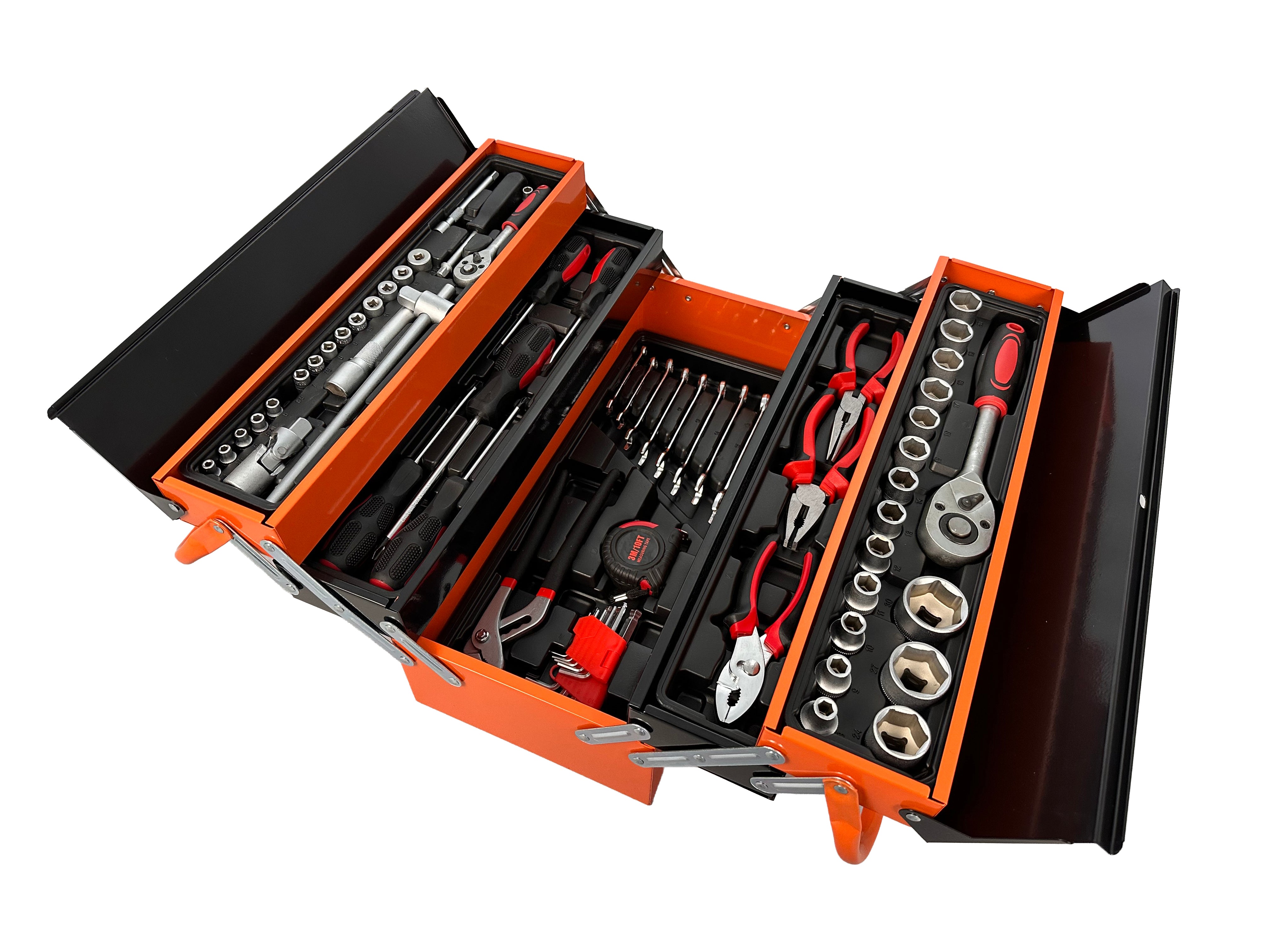 FÉM FELSZERELT SZERSZÁMOS LÁDA 85 DB GEBO TOOLS