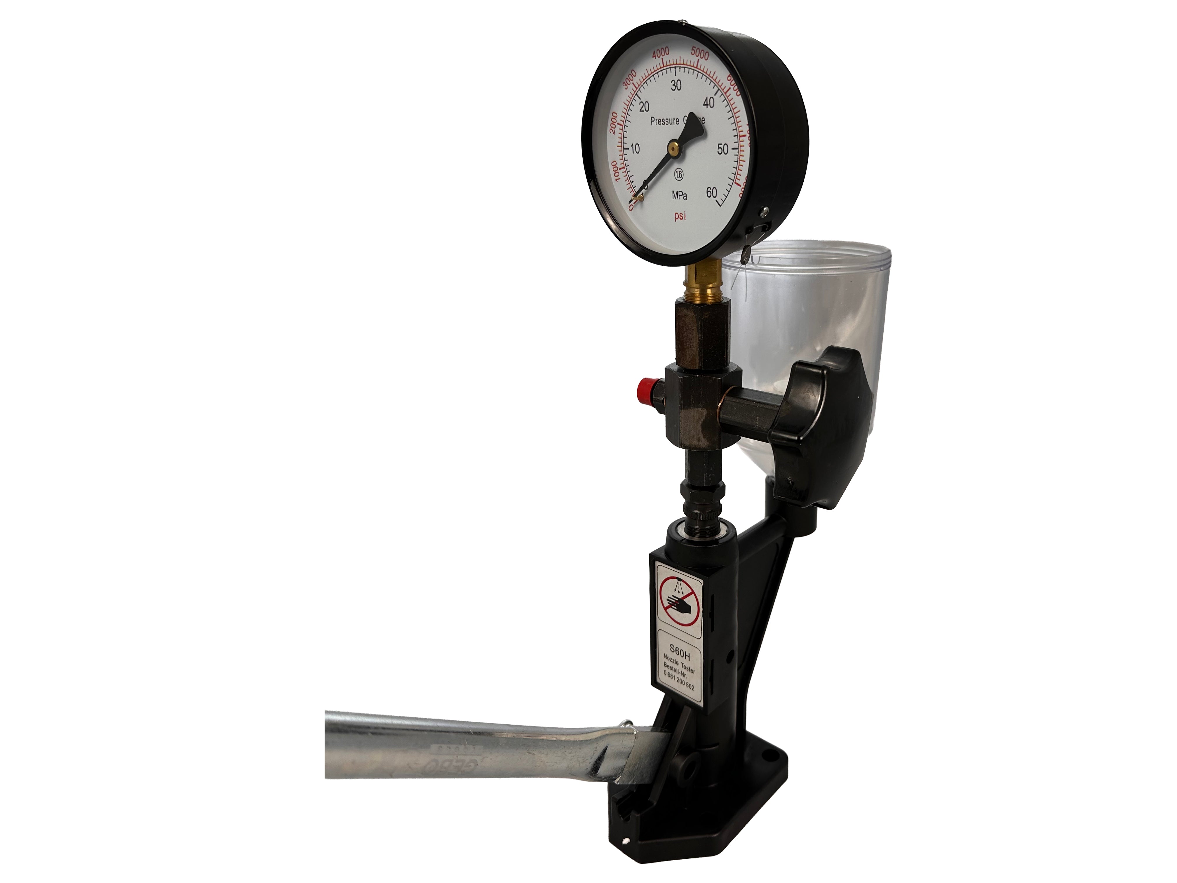 PORLASZTÓ BEÁLLÍTÓ ÉS TESZTELŐ KÉZI PUMPA 600 BAR GEBO TOOLS