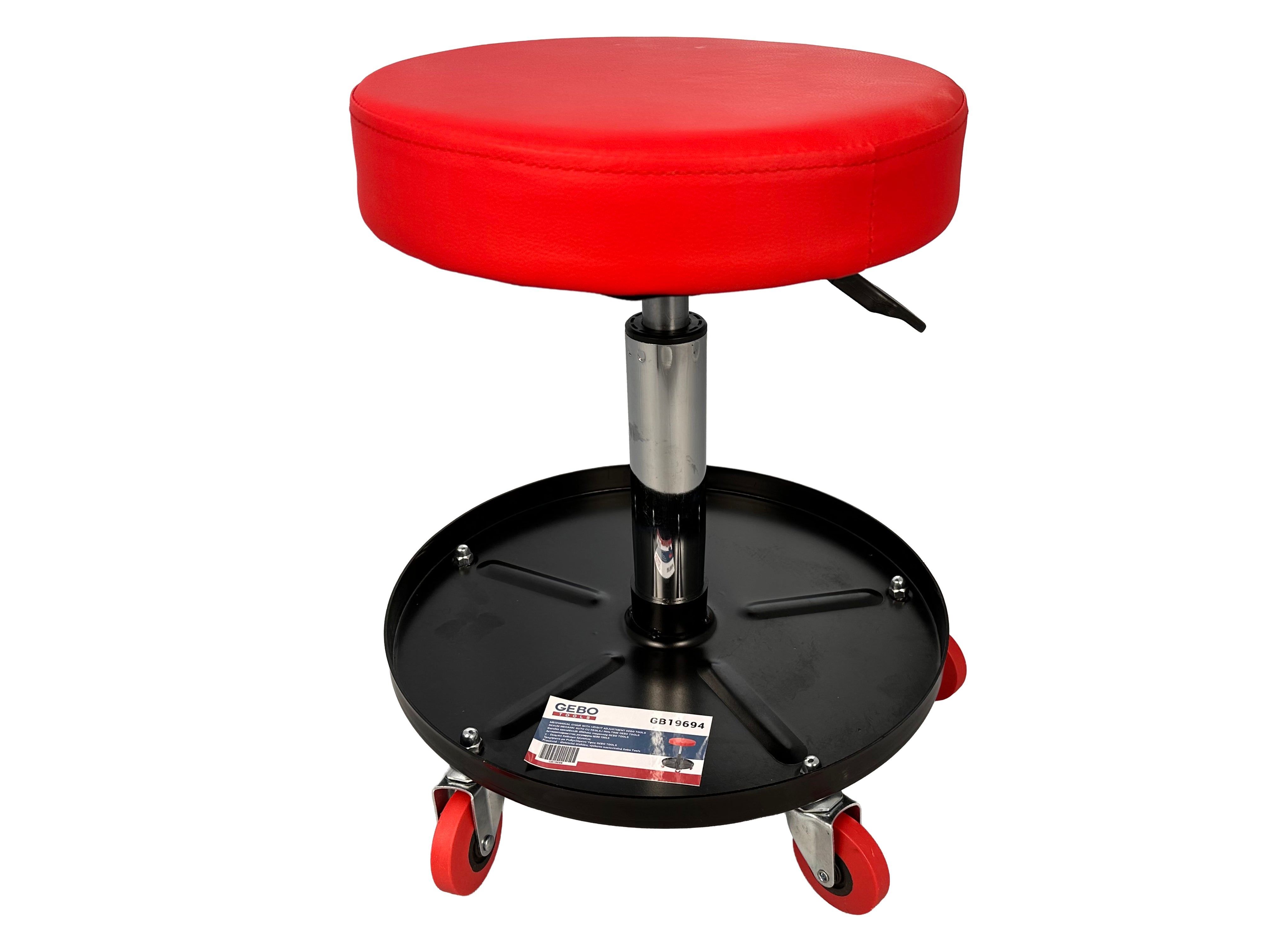 GURULÓS SZERELŐ SZÉK ÁLLÍTHATÓ MAGASSÁGGAL GEBO TOOLS