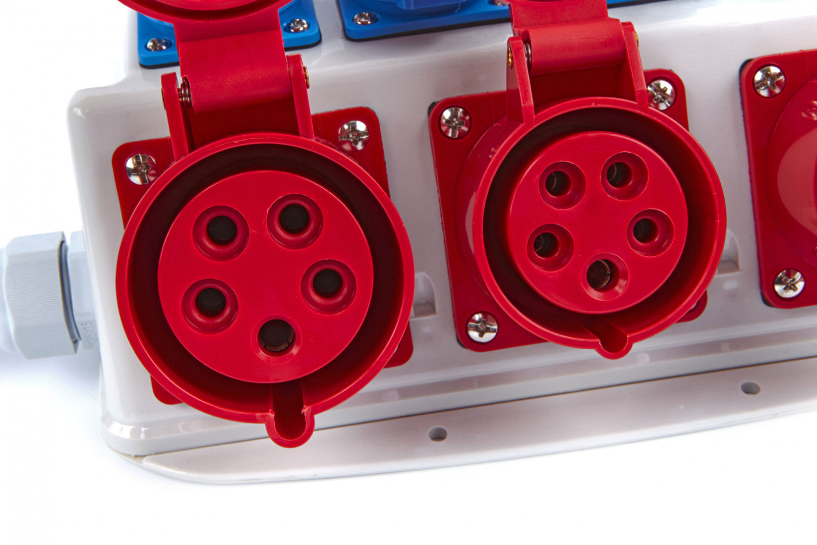 IPARI CSATLAKOZÓ – ELOSZTÓ DOBOZ GUMIROZOTT KÁBELLEL 3 X 400 V 4 X 230 V IP44