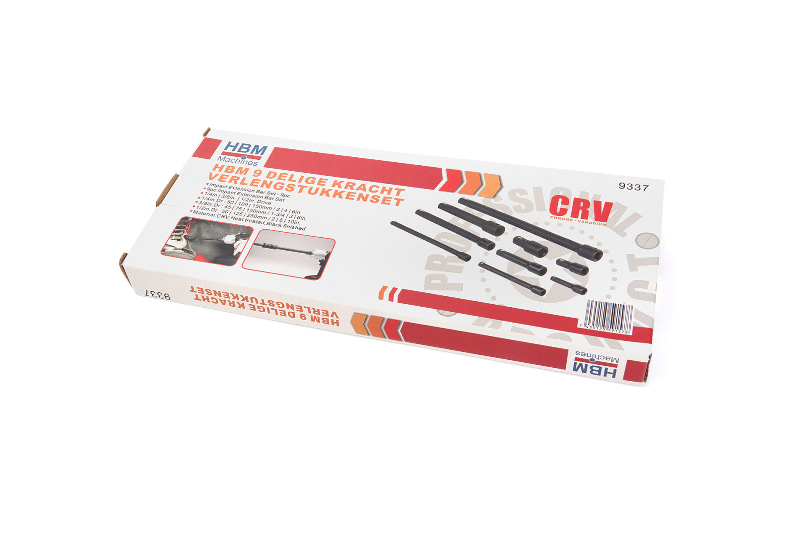 GÉPI HOSSZABBÍTÓ SZÁR KÉSZLET 1/4 3/8 1/2 9 DB