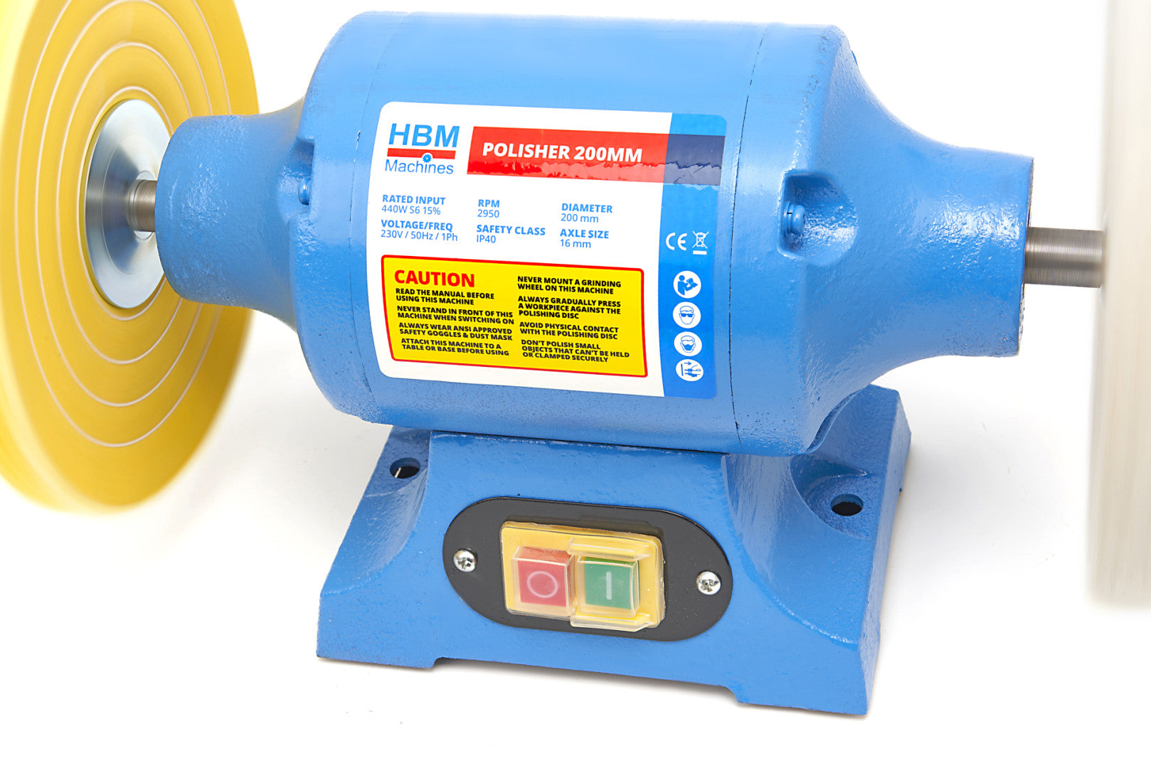 HBM HOBBI CSISZOLÓ-POLÍROZÓ GÉP - 200 MM