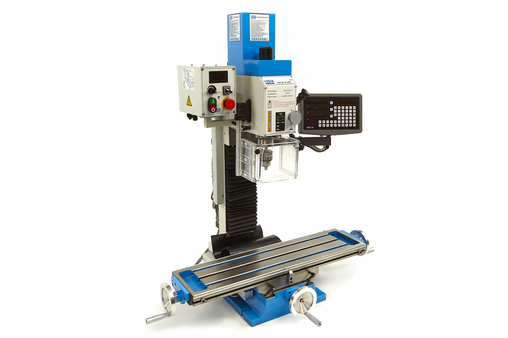 FÚRÓ ÉS FELSŐMARÓ GÉP NAGY ASZTALLAL ÉS DIGITÁLIS KIJELZŐVEL BF 30