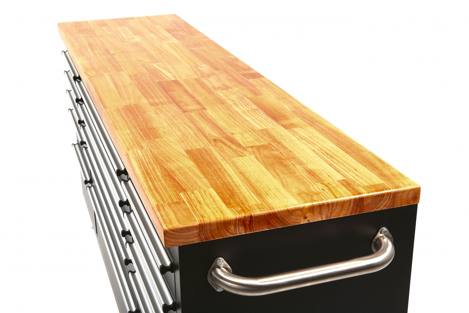 PROFESSZIONÁLIS FÉM SZERSZÁMOS SZEKRÉNY FA MUNKAPADDAL 182 CM