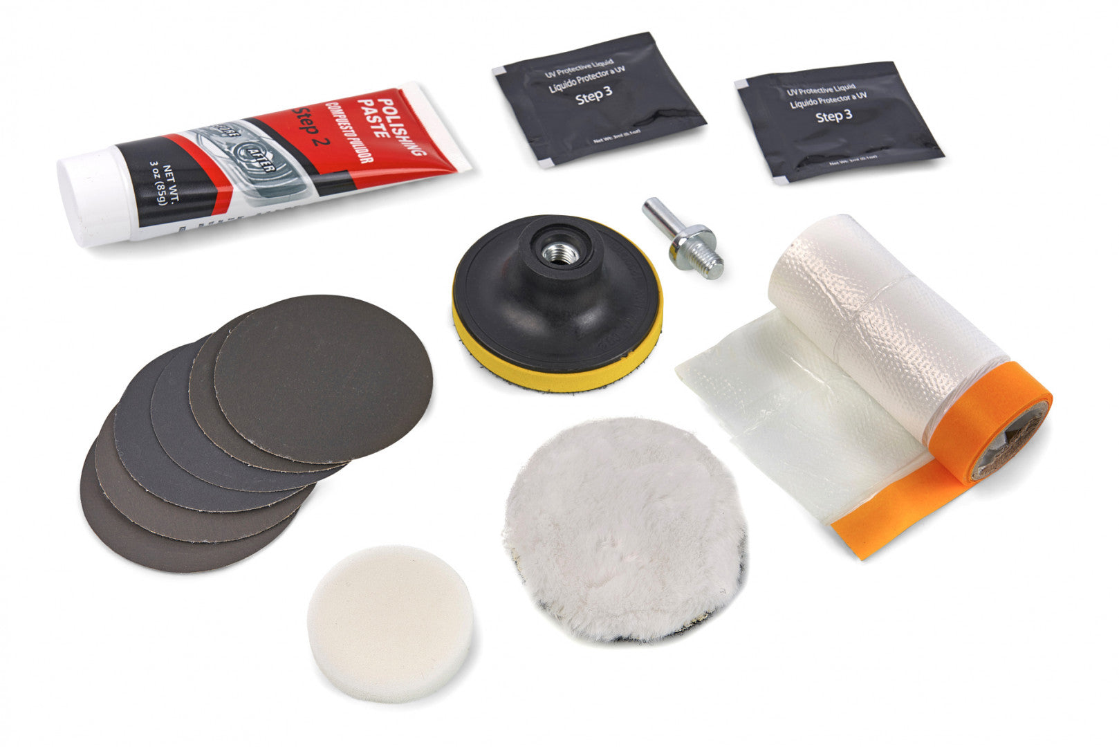 FÉNYSZÓRÓ FELÚJÍTÓ POLÍROZÓ KÉSZLET