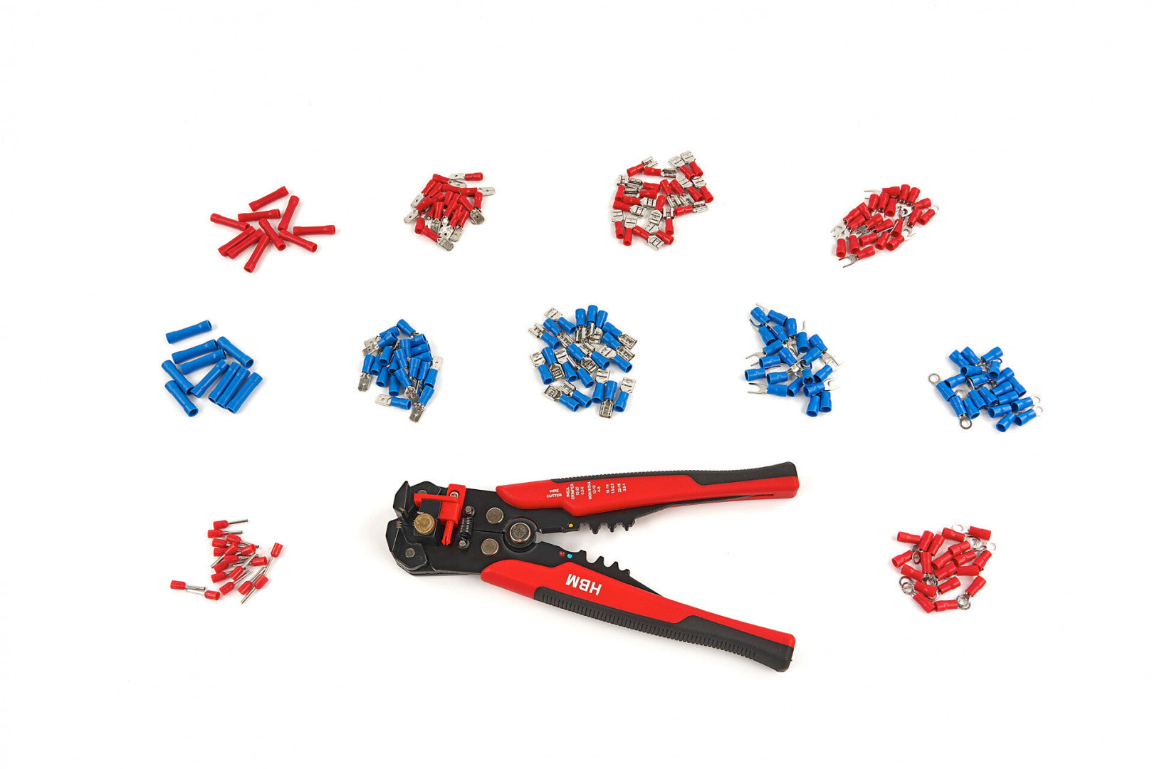 KÁBEL BLANKOLÓ KRIMPELŐ FOGÓ KÉSZLET 4 AZ 1-BEN 199 DB