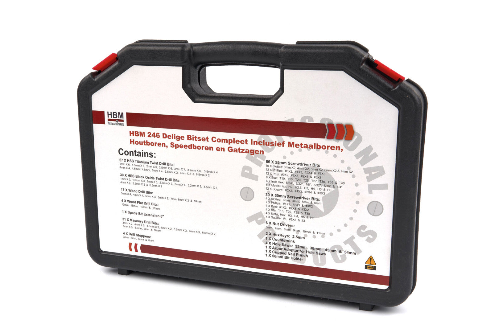 FÚRÓSZÁR ÉS BIT KÉSZLET 246 DB