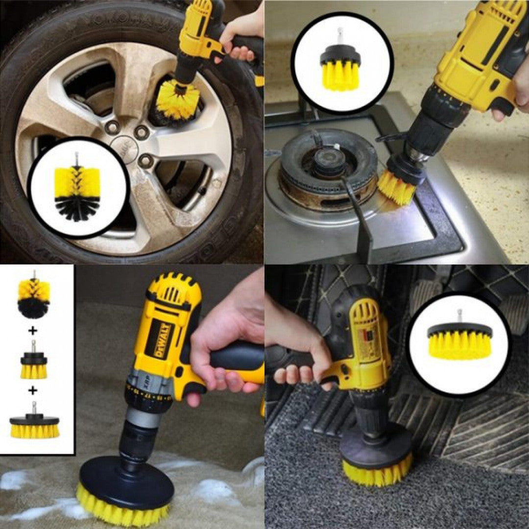 TISZTÍTÓ KEFE KÉSZLET FÚRÓGÉPHEZ 4 DB