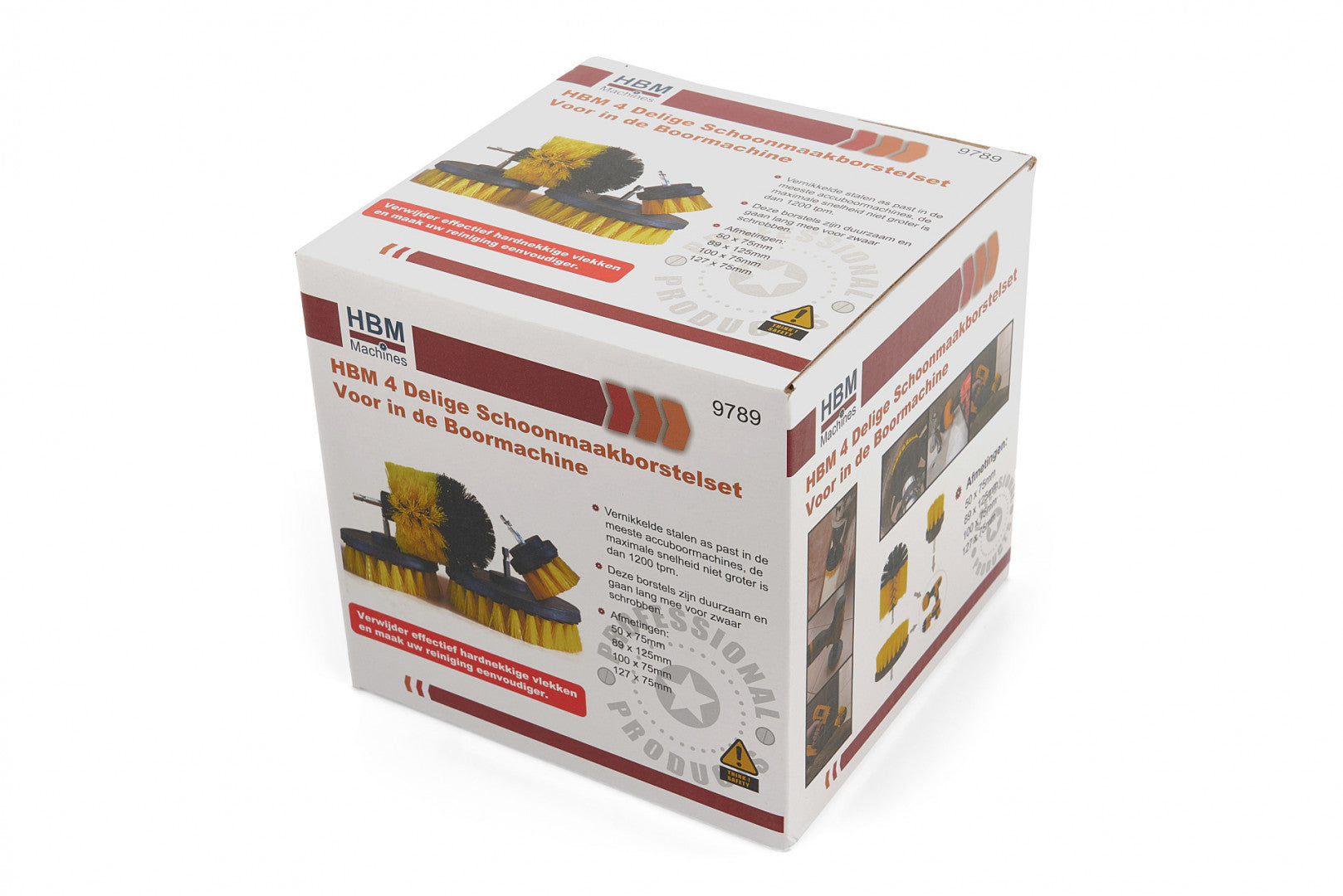 TISZTÍTÓ KEFE KÉSZLET FÚRÓGÉPHEZ 4 DB