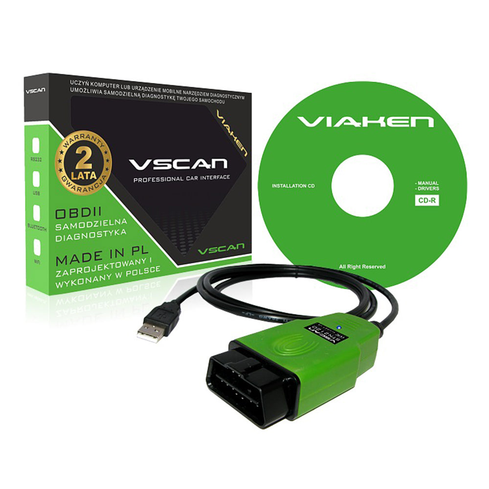 DIAGNOSZTIKAI USB KÁBEL INTERFÉSZ - TESZTER VSCAN OBD2