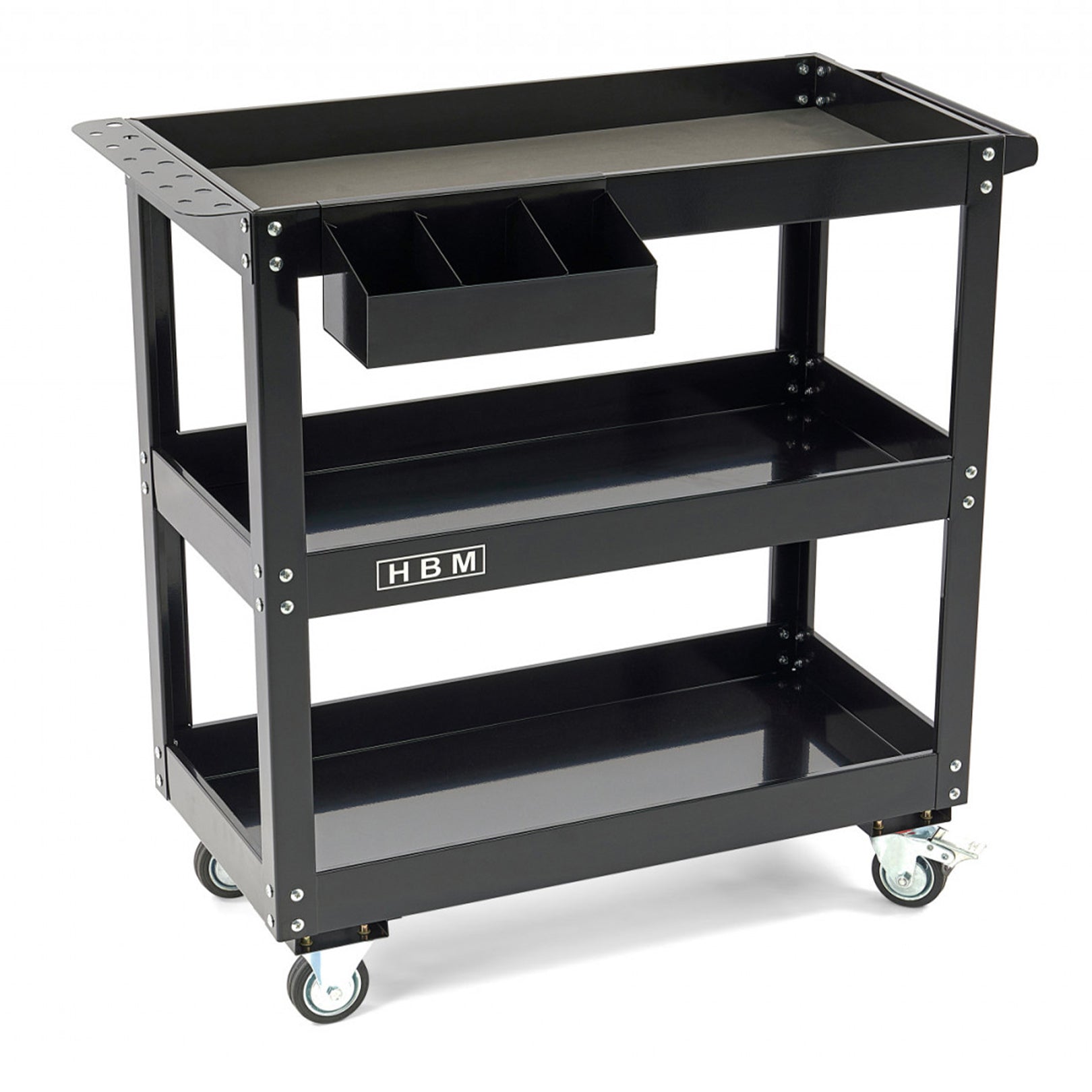 FÉM SZERSZÁMOS KOCSI - 3 POLC - SPRAY TARTÓVAL