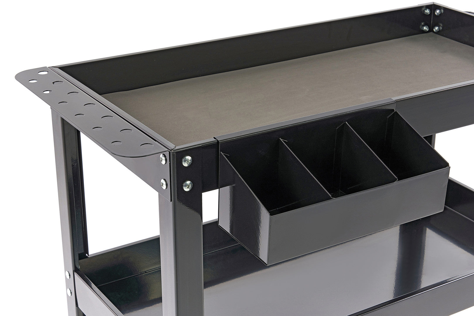 FÉM SZERSZÁMOS KOCSI - 3 POLC - SPRAY TARTÓVAL