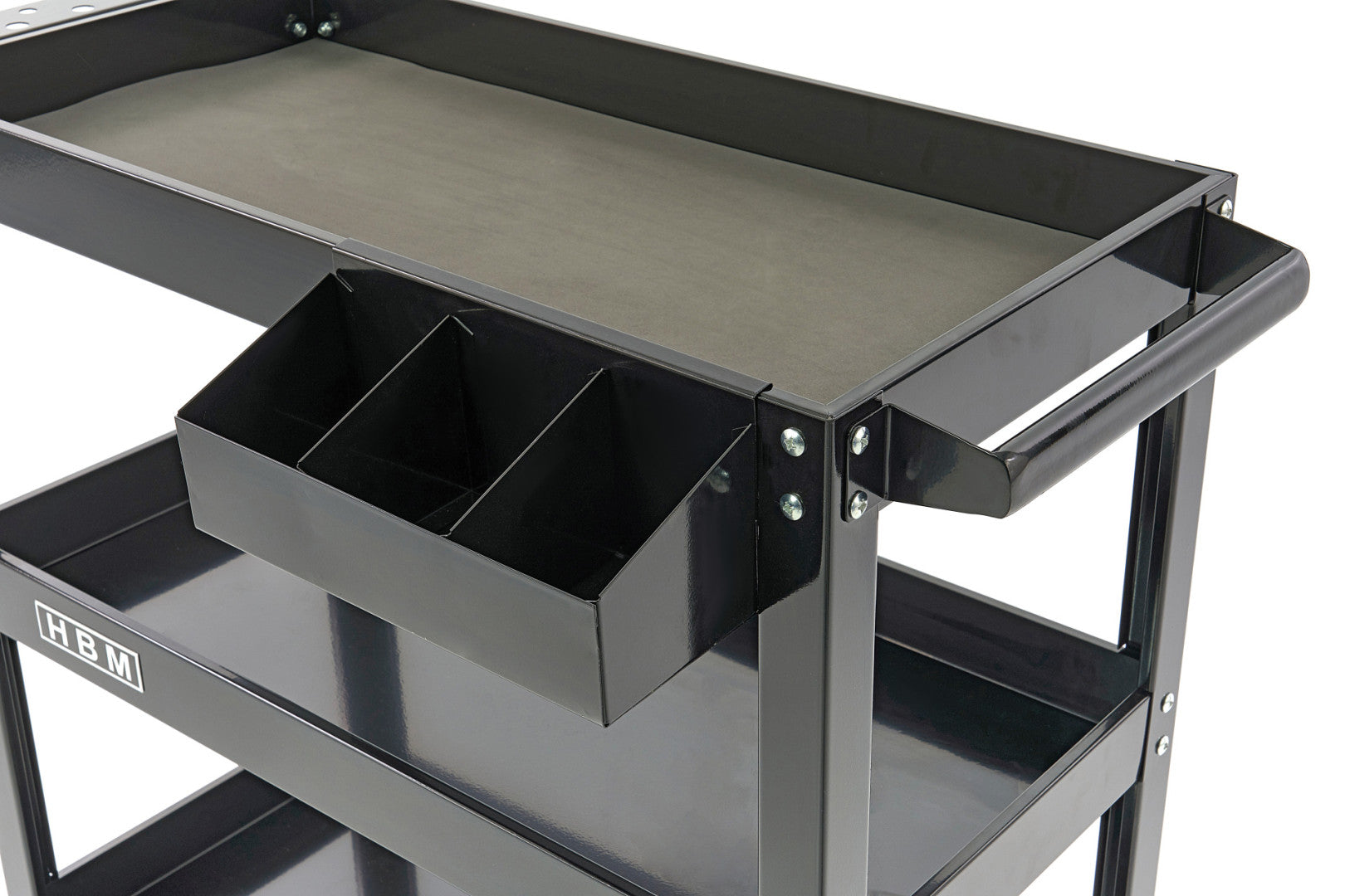 FÉM SZERSZÁMOS KOCSI - 3 POLC - SPRAY TARTÓVAL