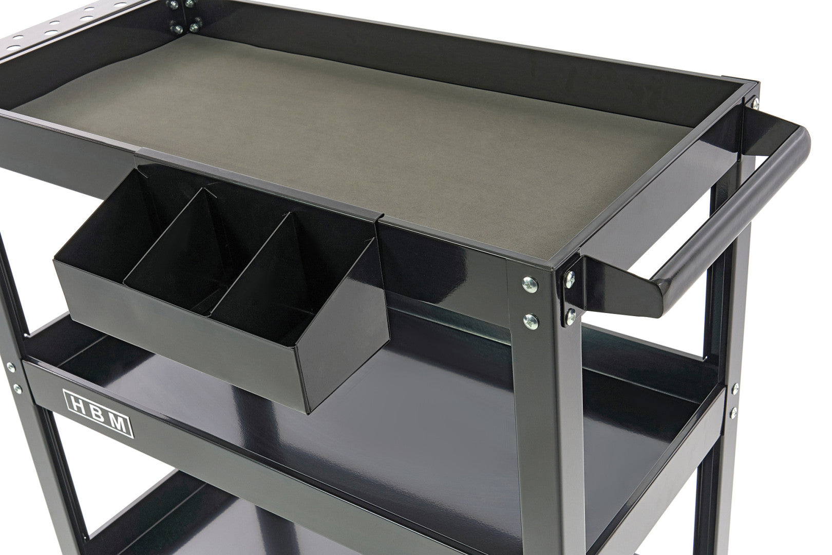 FÉM SZERSZÁMOS KOCSI - 3 POLC - SPRAY TARTÓVAL