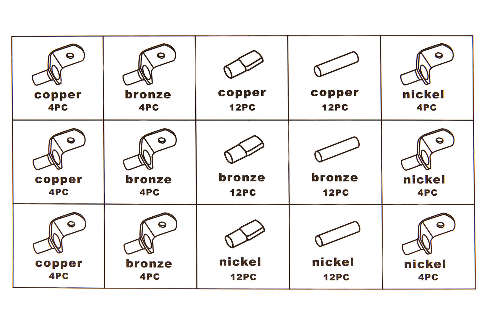 POLCTARTÓ KÉSZLET 108 DB