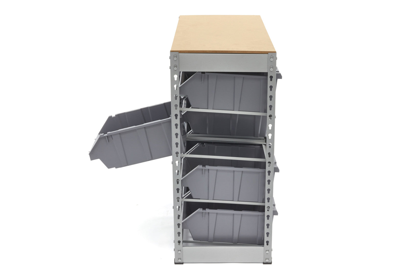 POLCRENDSZER ALKATRÉSZTÁROLÓ DOBOZOKKAL 12 DB