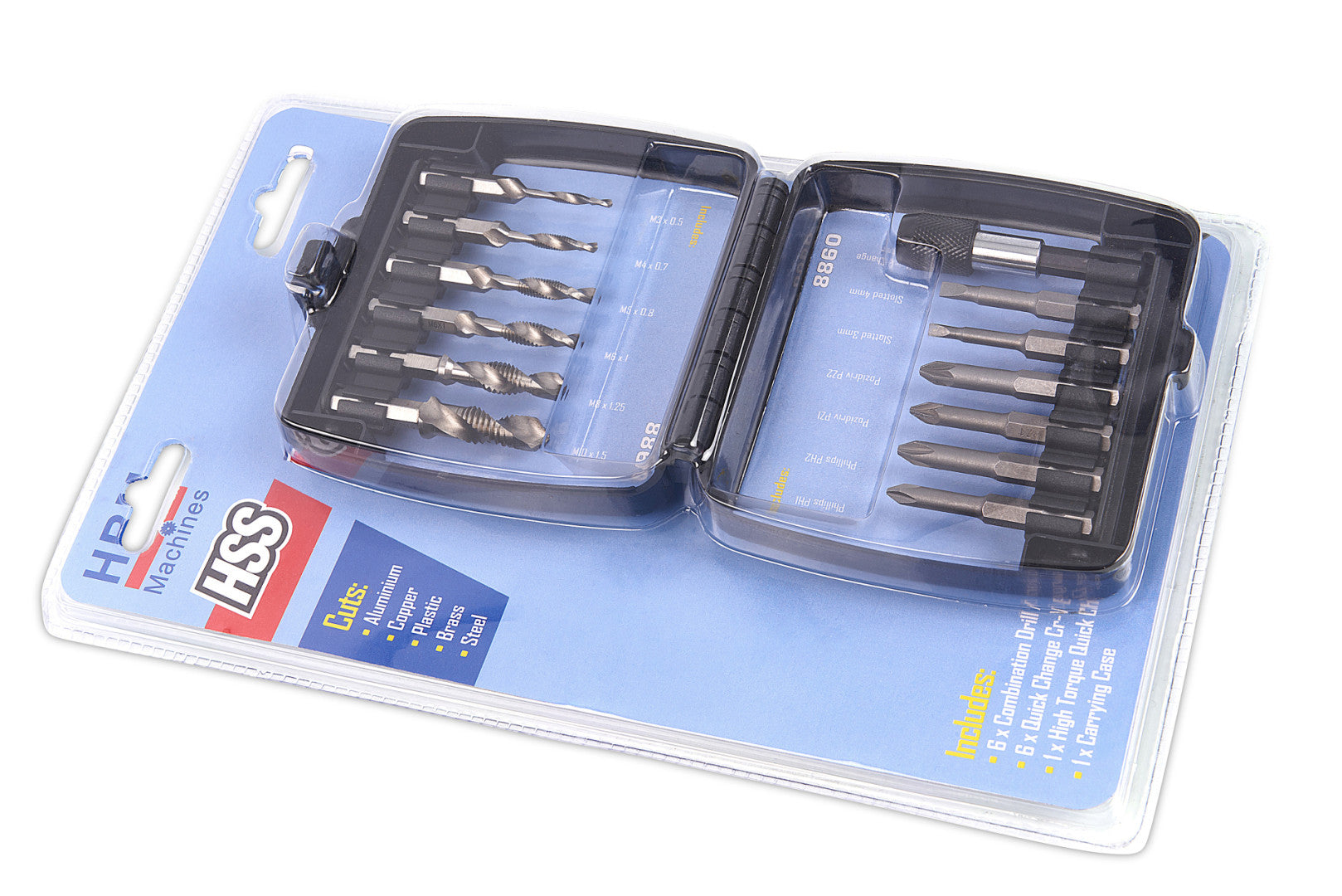 MENETFÚRÓFEJ ÉS BIT KÉSZLET 14 DB