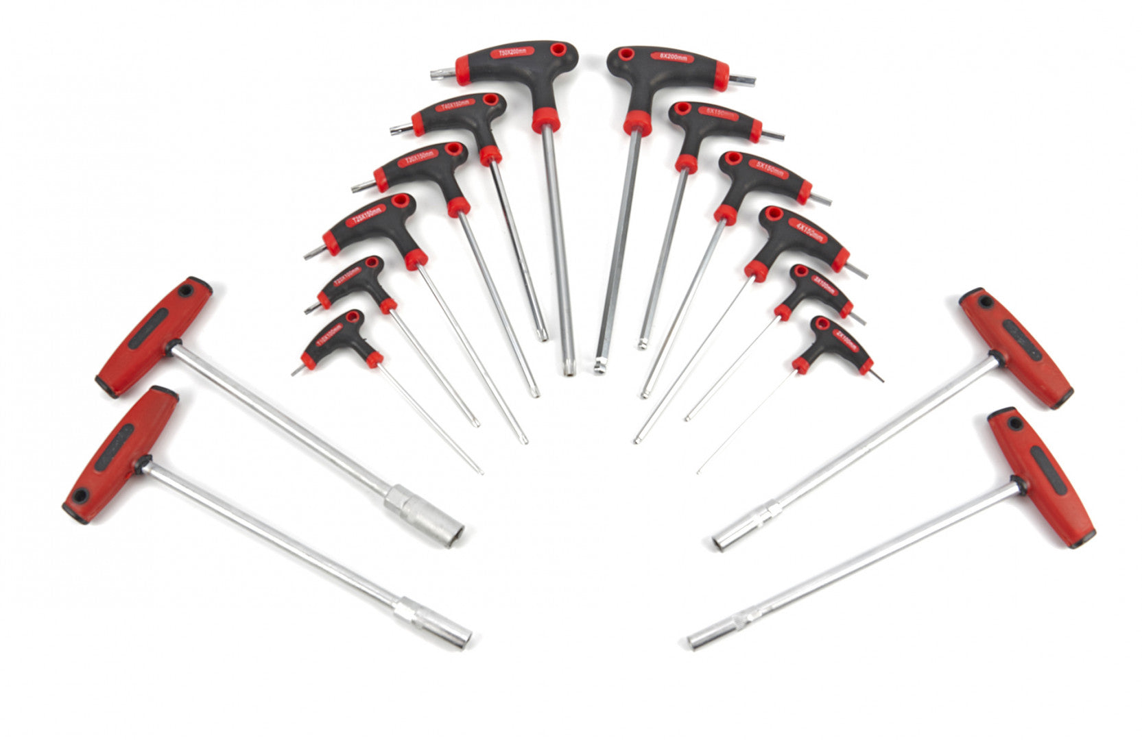 SZERSZÁMOS SZEKRÉNY – SZERSZÁMOS KOCSI TÁLCA T KULCSKÉSZLETTEL TORX IMBUS 16 DB