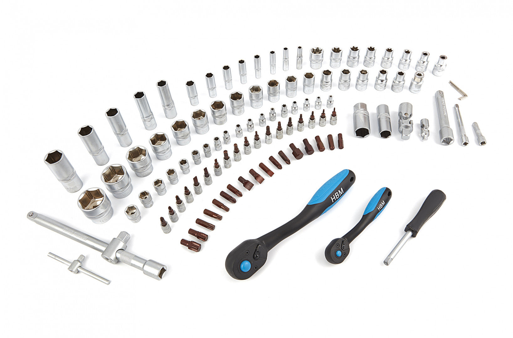 PRÉMIUM SZERSZÁMKÉSZLET 1/4" 1/2" 108 DB HBM